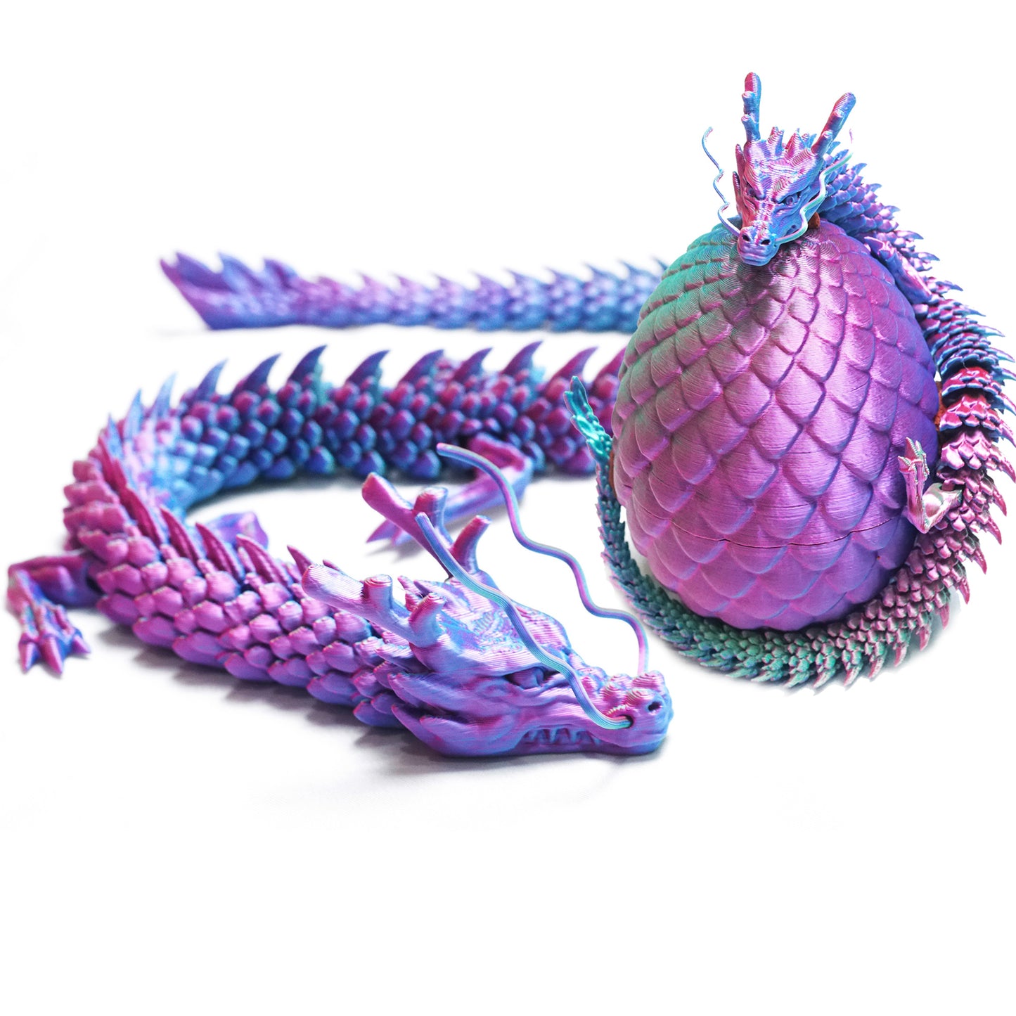 3D Printed Dragon Egg Model,Flexible Animals Statue,Joint Mobility Festival Gifts,Home Office Decor,Interesting Toys for Autism/ADHD