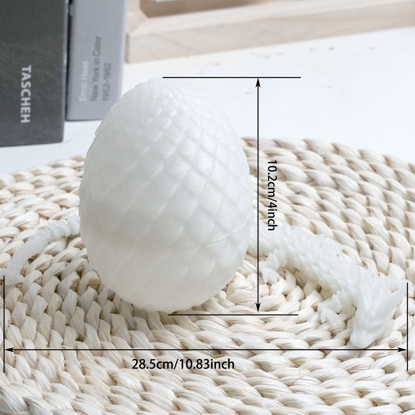 3D Printed Luminous Crystal Dragon Egg Model,Flexible Animals Statue,Joint Mobility Festival Gifts,Home Office Decor,Interesting Toys for Autism/ADHD ﻿