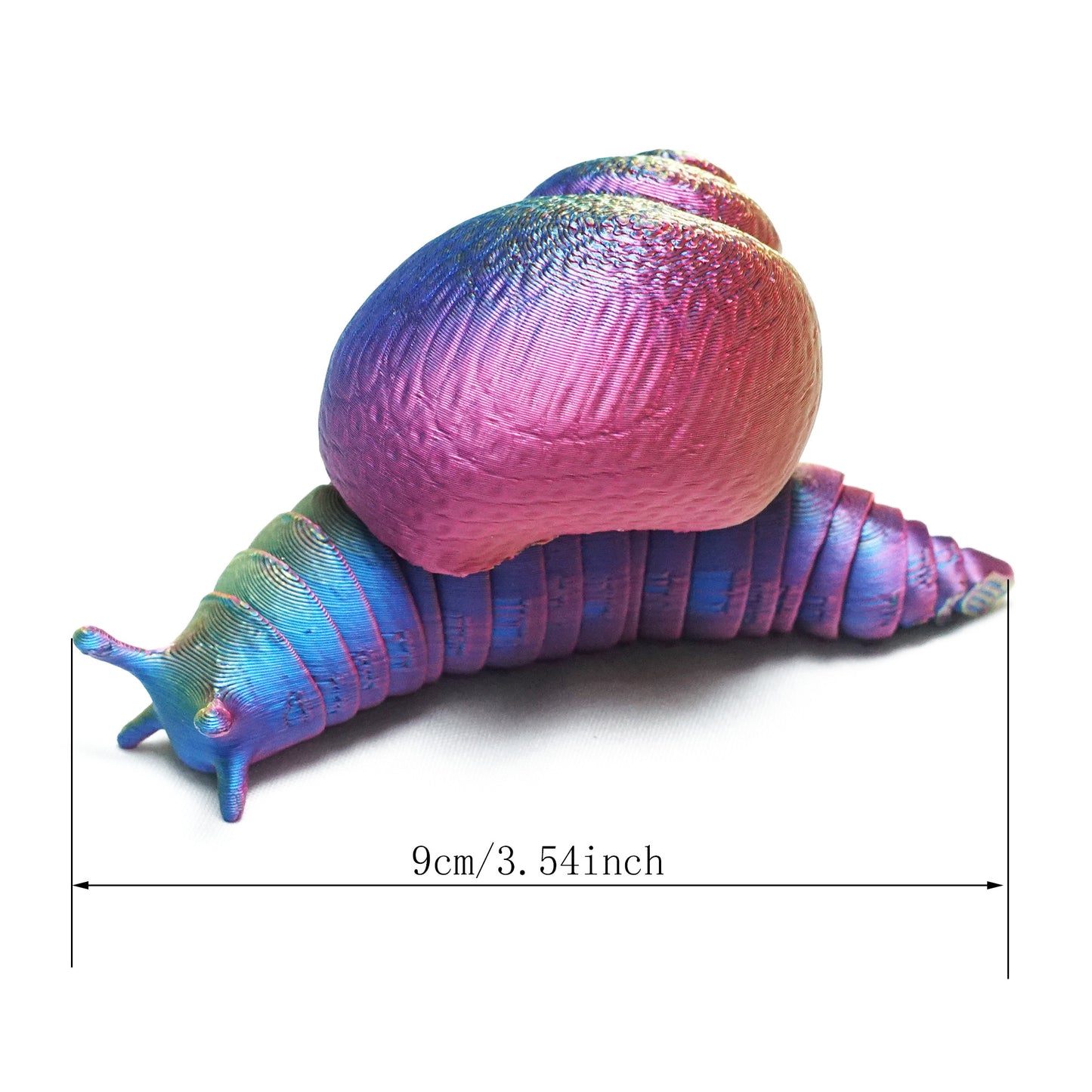 3D Printed snail Model,Flexible Animals Statue,Joint Mobility Festival Gifts,Home Office Decor,Interesting Toys for Autism/ADHD