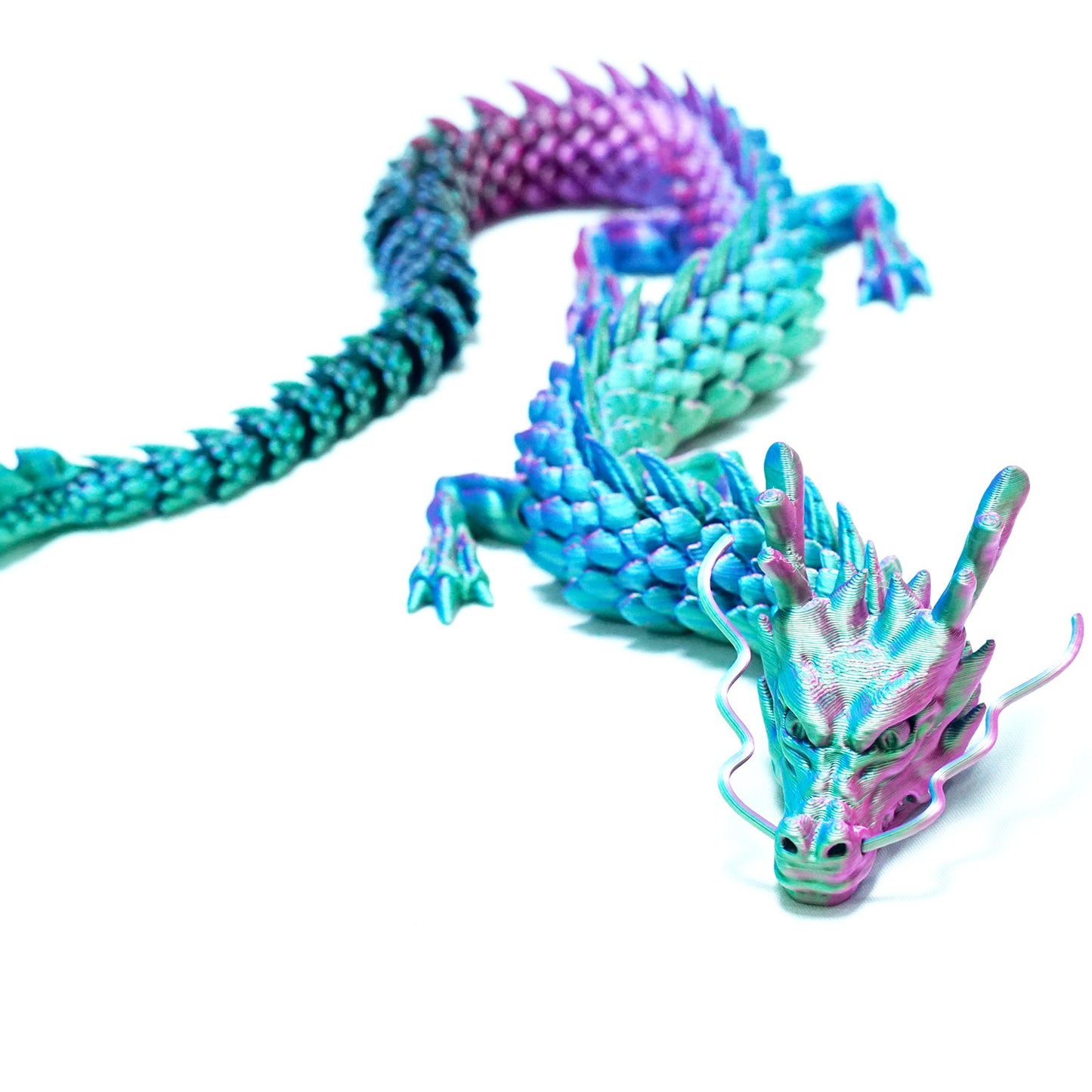 3D Printed dragon Model,Flexible dragon Statue,Joint Mobility,Home Office Decor,Interesting Toys for Autism/ADHD,Festival Gifts toco,Fidget Toys, Executive Desk Animals Toy