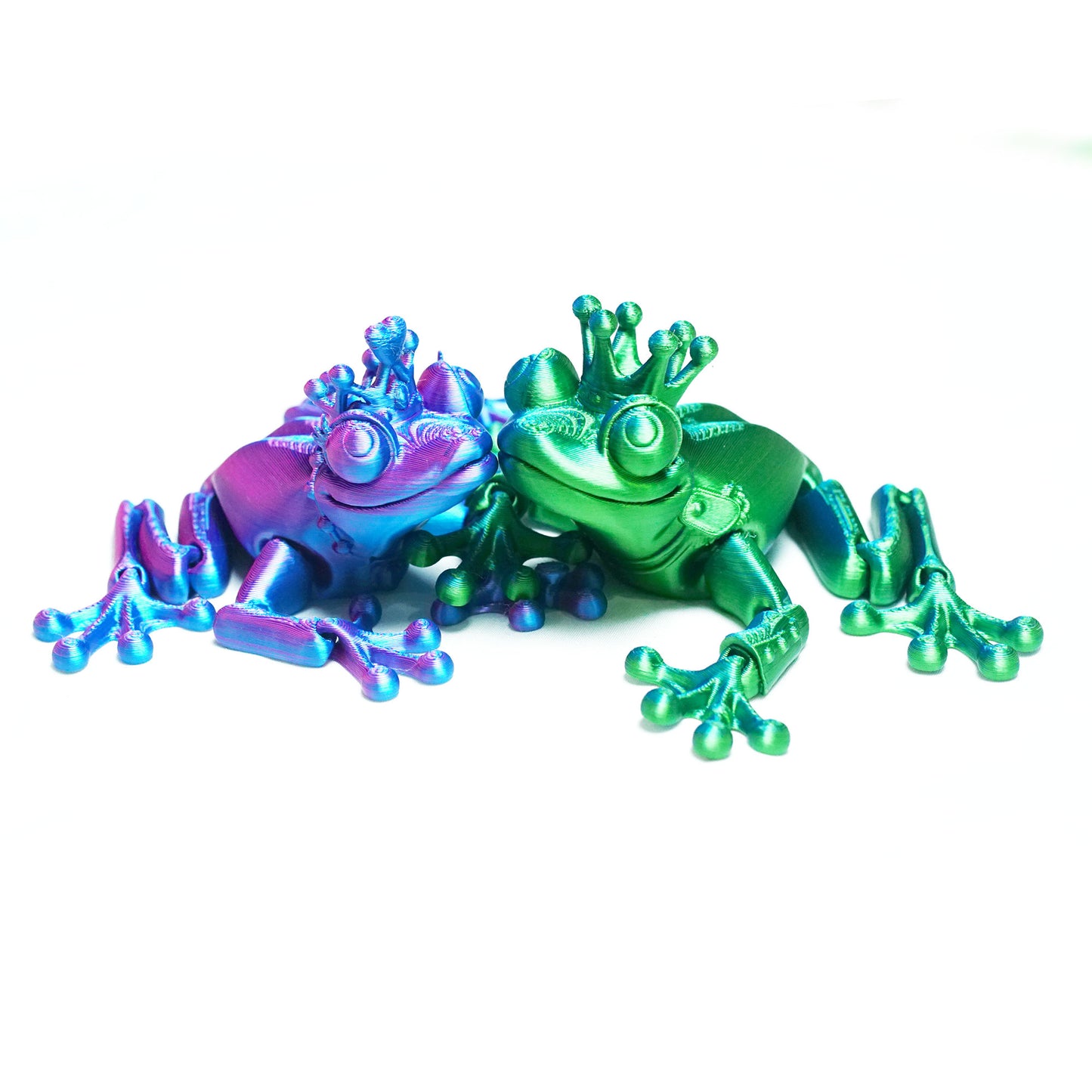 3D Printed Frog Couple Model,Flexible Animals Statue,Joint Mobility Festival Gifts,Home Office Decor,Interesting Toys for Autism/ADHD