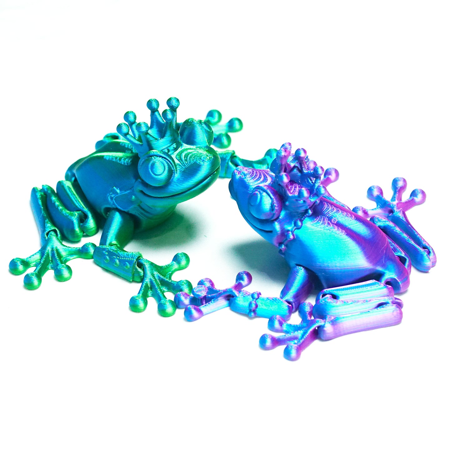 3D Printed Frog Couple Model,Flexible Animals Statue,Joint Mobility Festival Gifts,Home Office Decor,Interesting Toys for Autism/ADHD