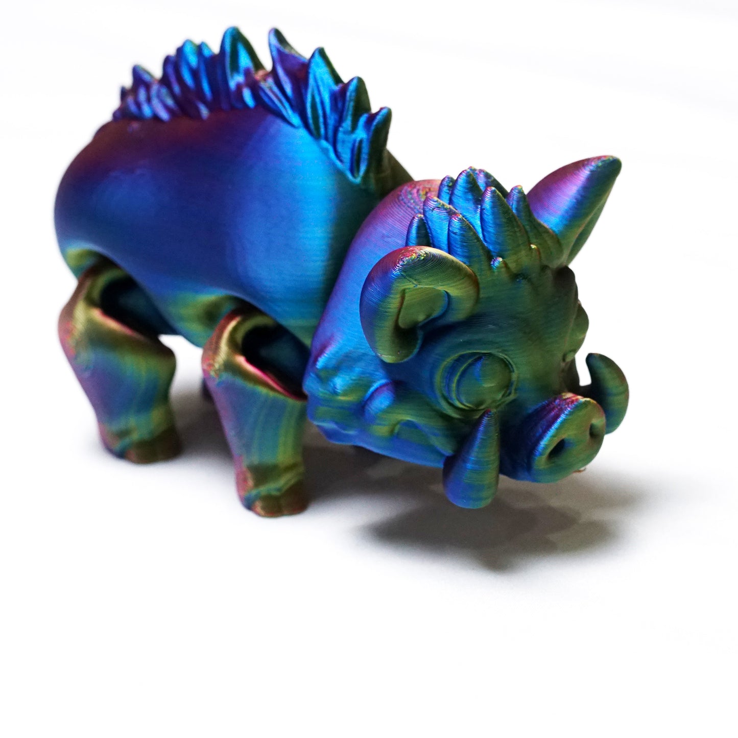 3D Printed wild boar Dragon Model,Flexible Animals Statue,Joint Mobility Festival Gifts,Home Office Decor,Interesting Toys for Autism/ADHD