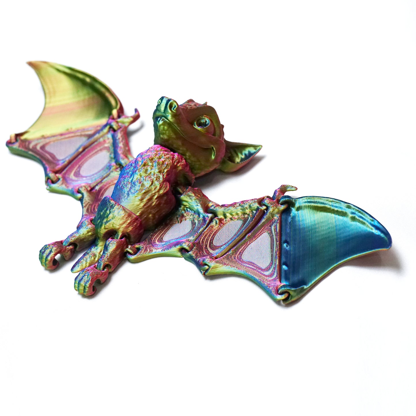 3D Printed bat Model,Flexible Animals Statue,Joint Mobility Festival Gifts,Home Office Decor,Interesting Toys for Autism/ADHD