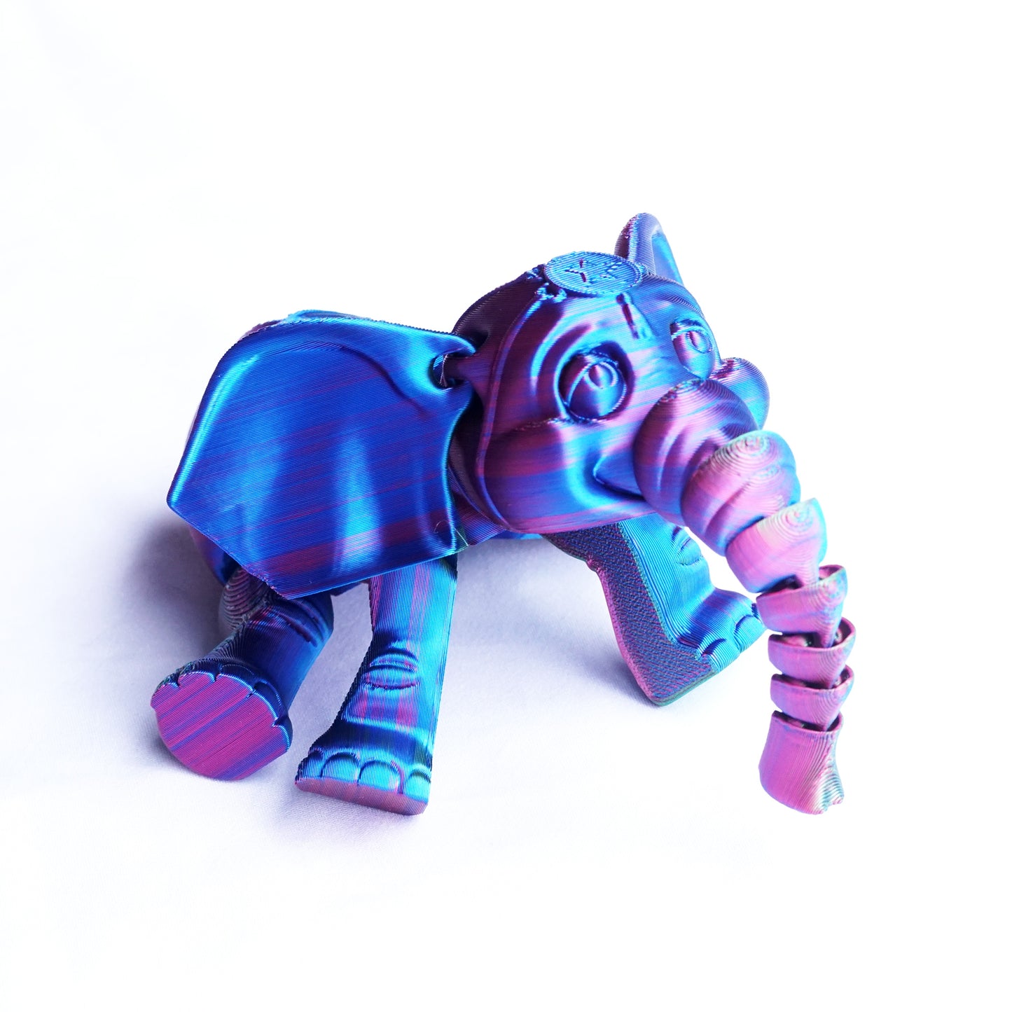 3D Printed elephant Model,Flexible Animals Statue,Joint Mobility Festival Gifts,Home Office Decor,Interesting Toys for Autism/ADHD