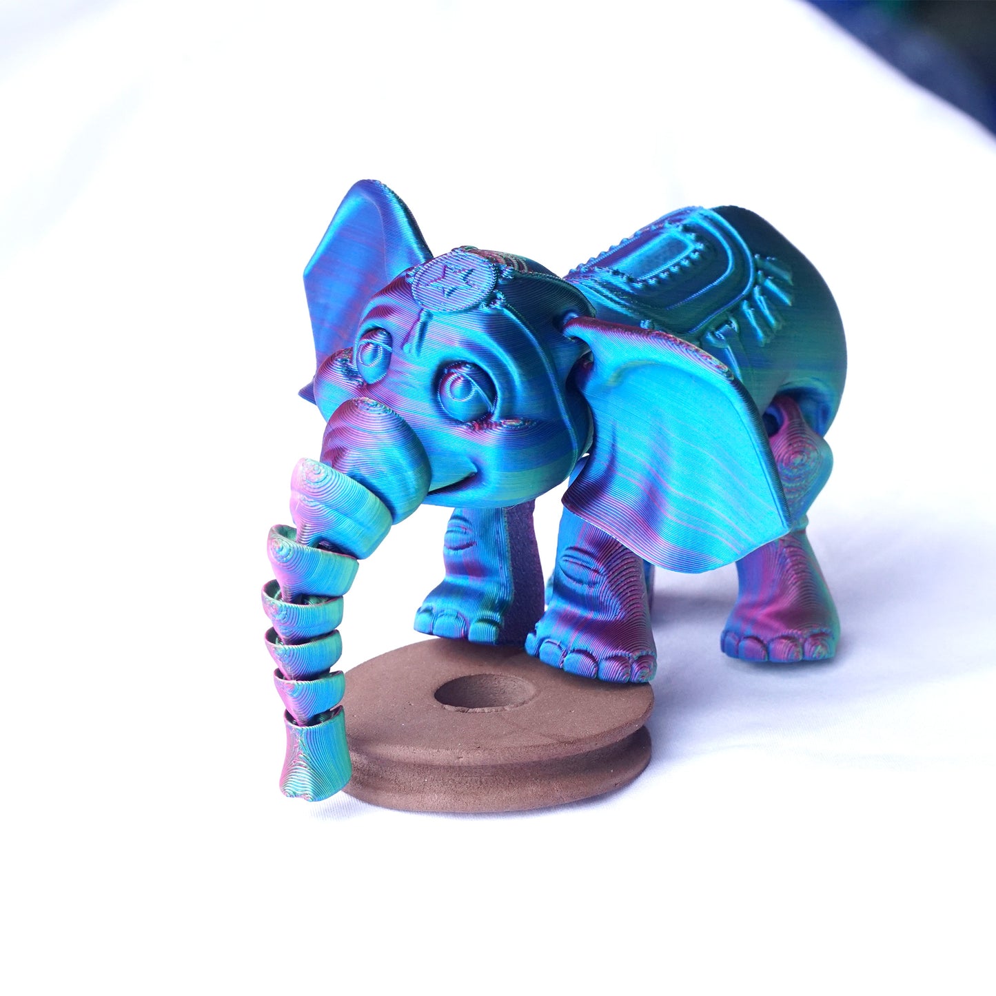 3D Printed elephant Model,Flexible Animals Statue,Joint Mobility Festival Gifts,Home Office Decor,Interesting Toys for Autism/ADHD