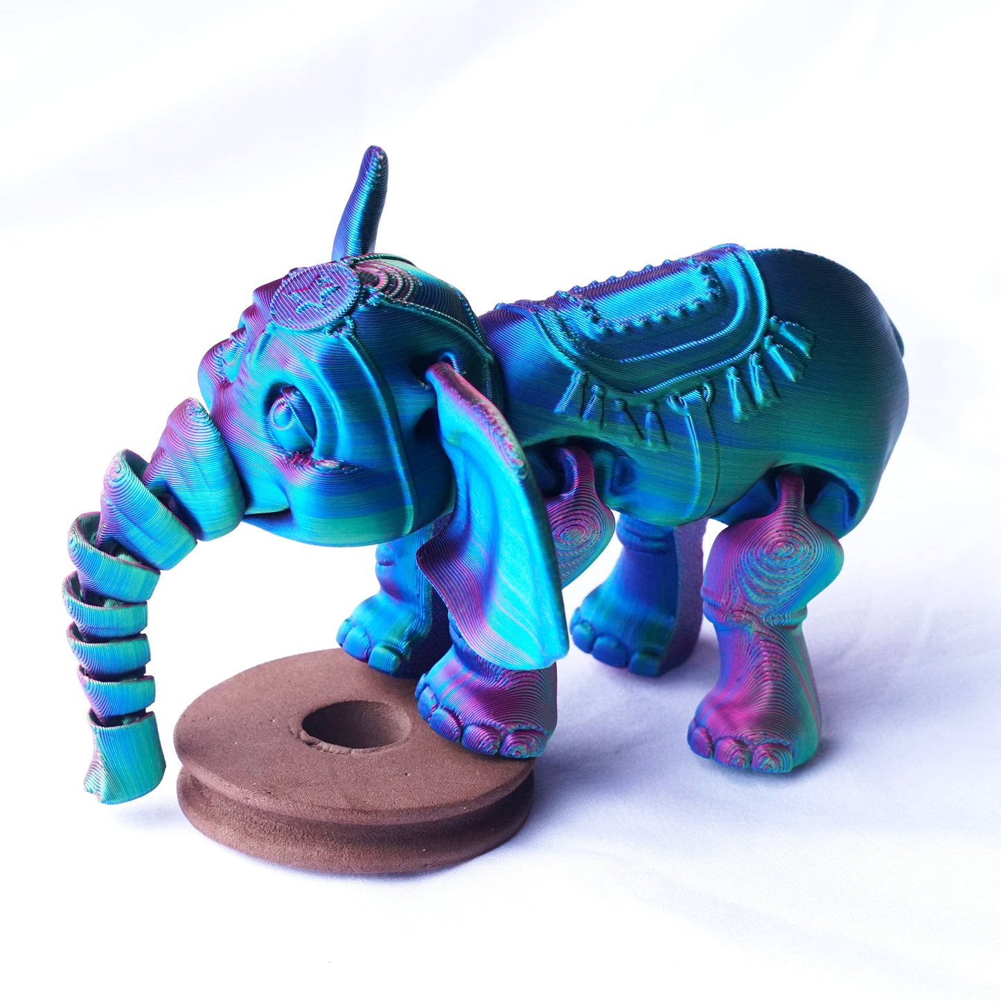 3D Printed elephant Model,Flexible Animals Statue,Joint Mobility Festival Gifts,Home Office Decor,Interesting Toys for Autism/ADHD