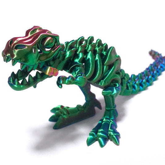 3D Printed Skeleton Tyrannosaurus Rex Model,Flexible Animals Statue,Joint Mobility Festival Gifts,Home Office Decor,Interesting Toys for Autism/ADHD