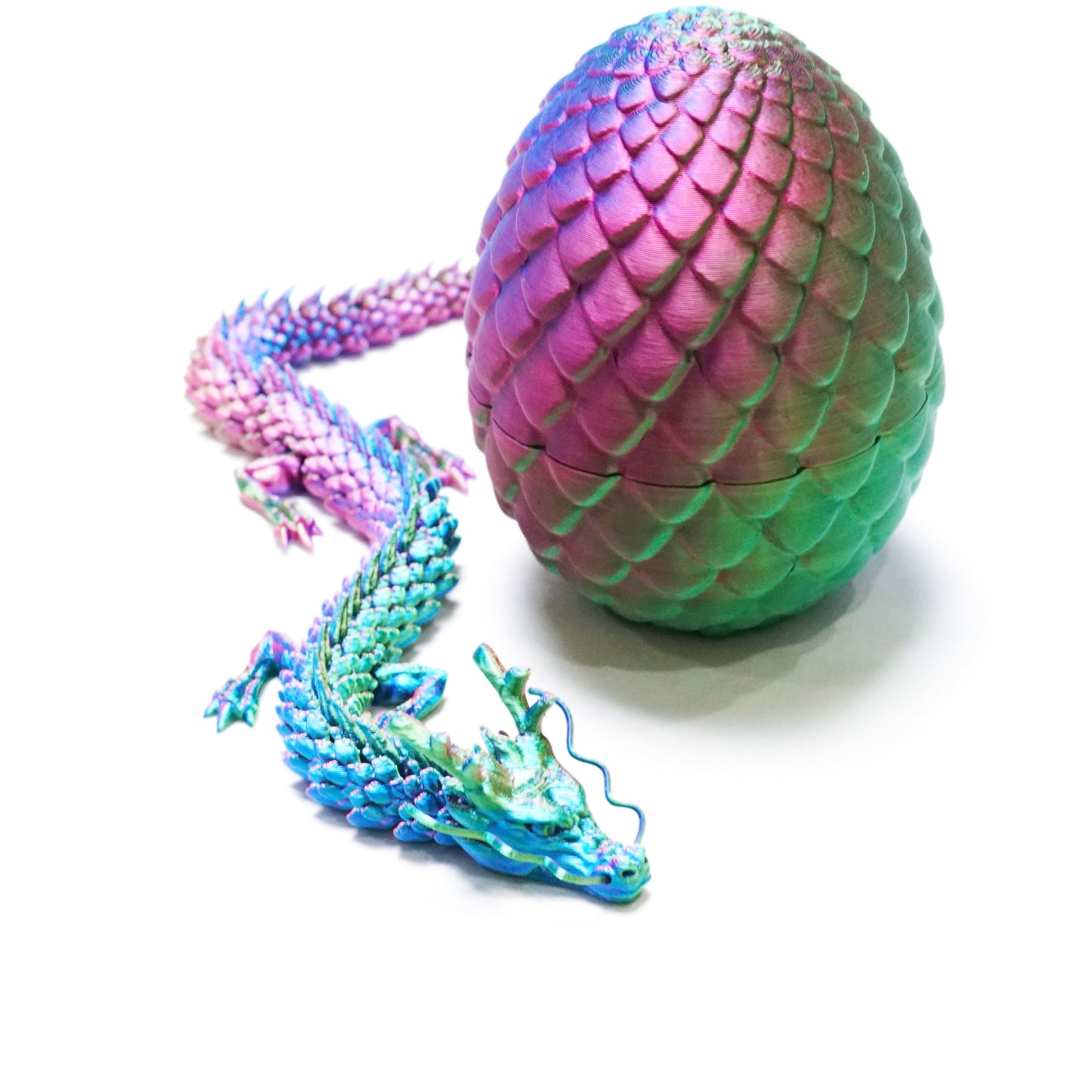 3D Printed Dragon Egg Model,Flexible Animals Statue,Joint Mobility Festival Gifts,Home Office Decor,Interesting Toys for Autism/ADHD