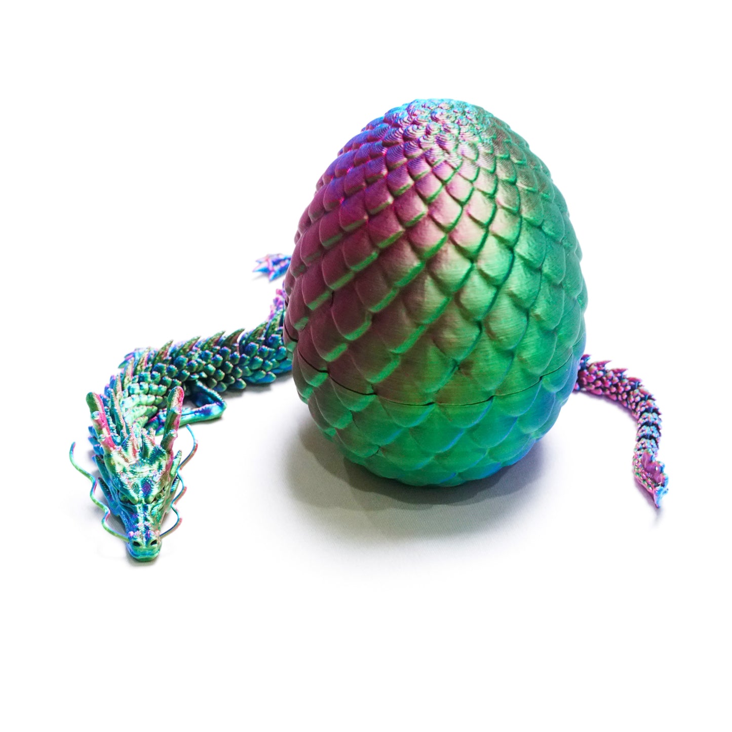 3D Printed Dragon Egg Model,Flexible Animals Statue,Joint Mobility Festival Gifts,Home Office Decor,Interesting Toys for Autism/ADHD