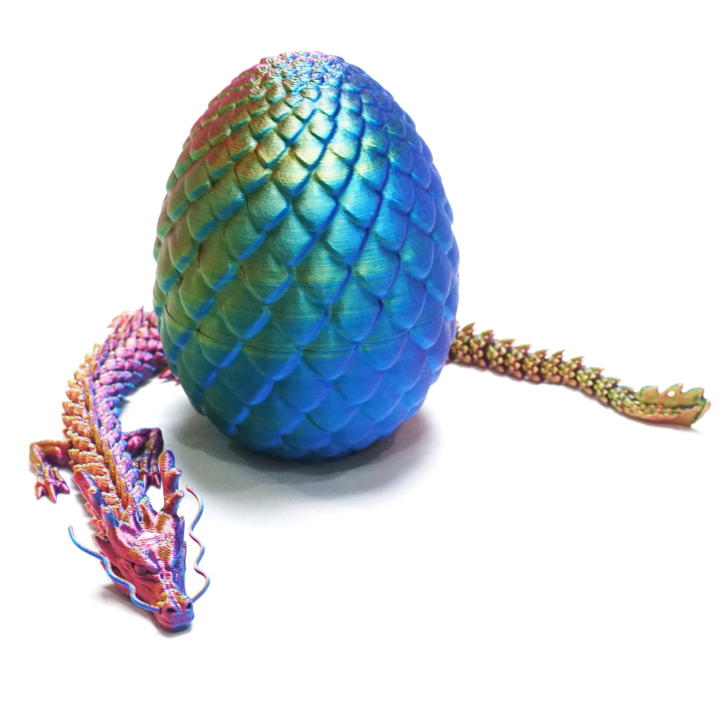 3D Printed Dragon Egg Model,Flexible Animals Statue,Joint Mobility Festival Gifts,Home Office Decor,Interesting Toys for Autism/ADHD