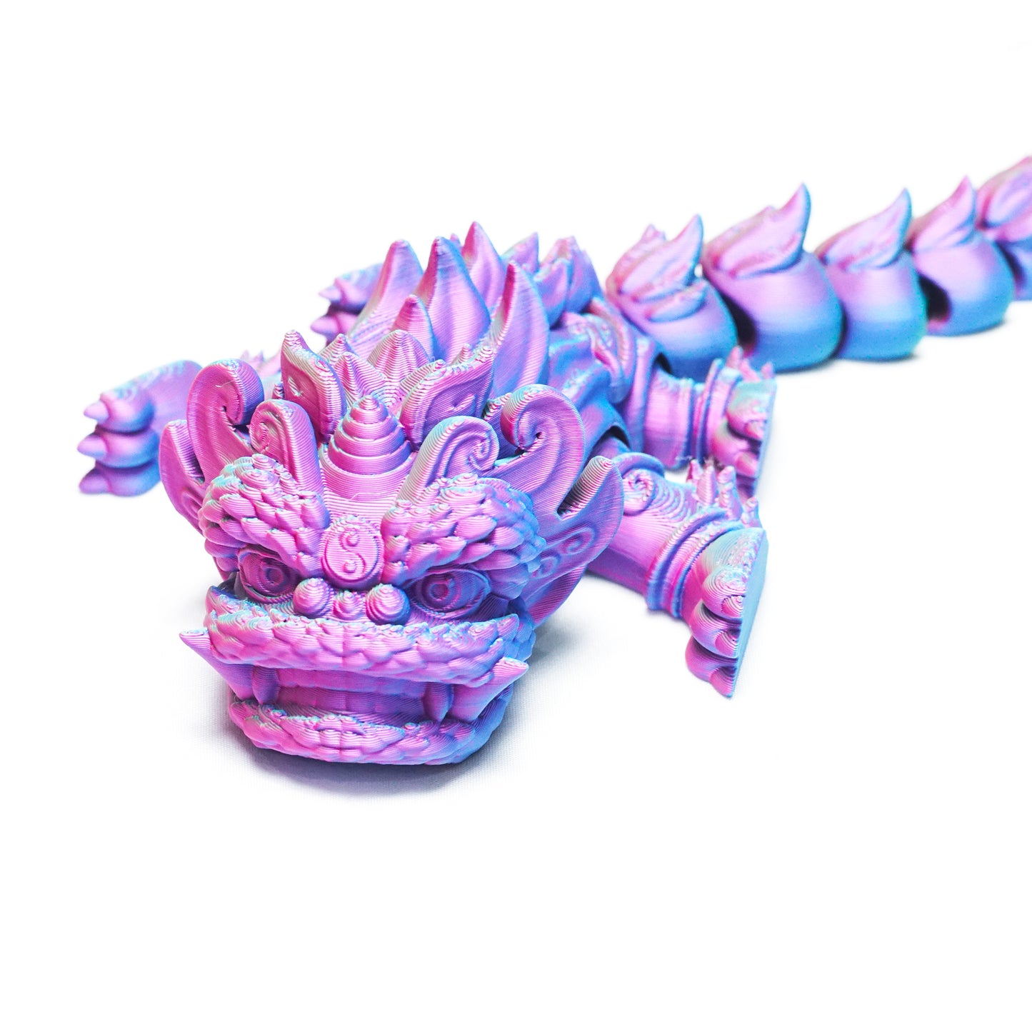 3D Printed Lion dance Model,Flexible Animals Statue,Joint Mobility Festival Gifts,Home Office Decor,Interesting Toys for Autism/ADHD