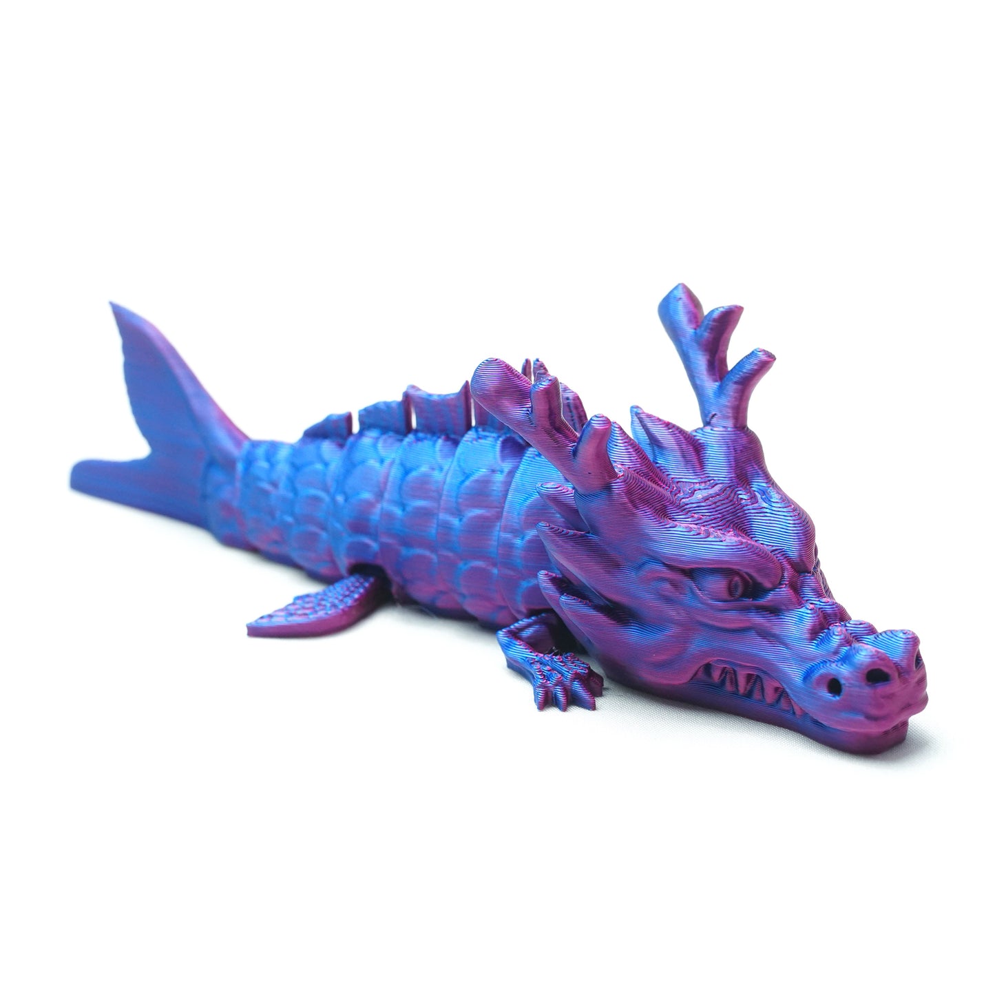 3D Printed Dragon fish Model,Flexible Animals Statue,Joint Mobility Festival Gifts,Home Office Decor,Interesting Toys for Autism/ADHD