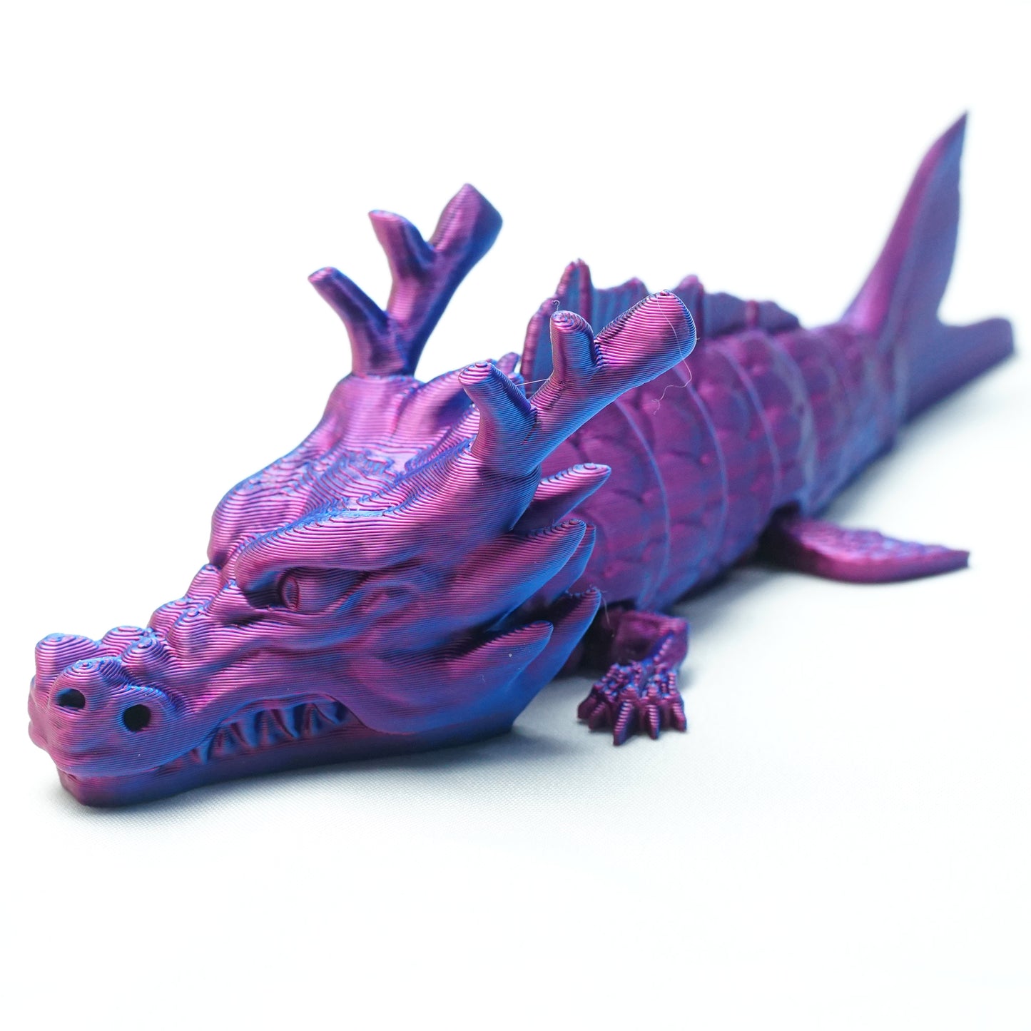 3D Printed Dragon fish Model,Flexible Animals Statue,Joint Mobility Festival Gifts,Home Office Decor,Interesting Toys for Autism/ADHD