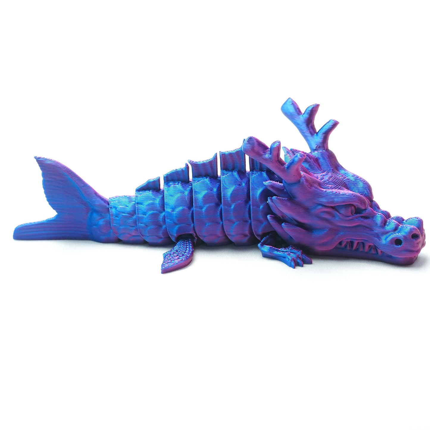 3D Printed Dragon fish Model,Flexible Animals Statue,Joint Mobility Festival Gifts,Home Office Decor,Interesting Toys for Autism/ADHD