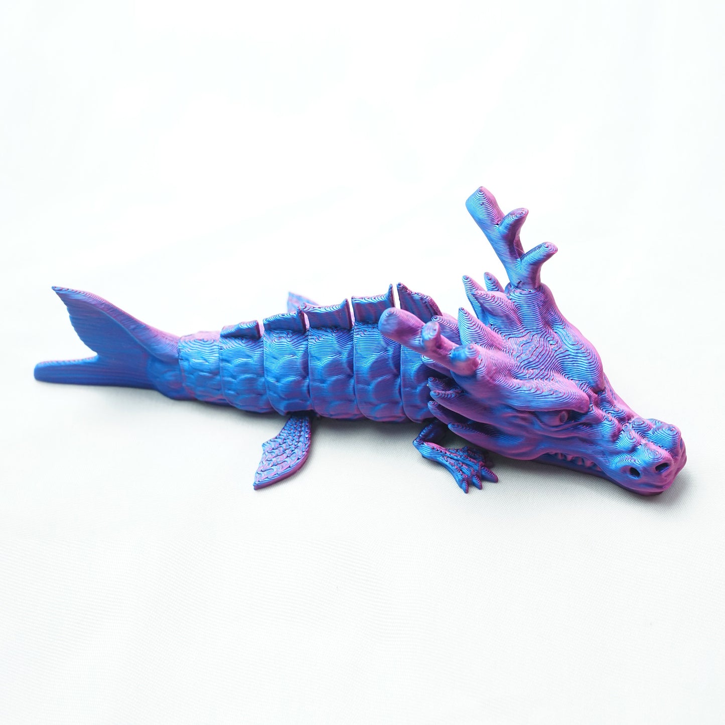 3D Printed Dragon fish Model,Flexible Animals Statue,Joint Mobility Festival Gifts,Home Office Decor,Interesting Toys for Autism/ADHD