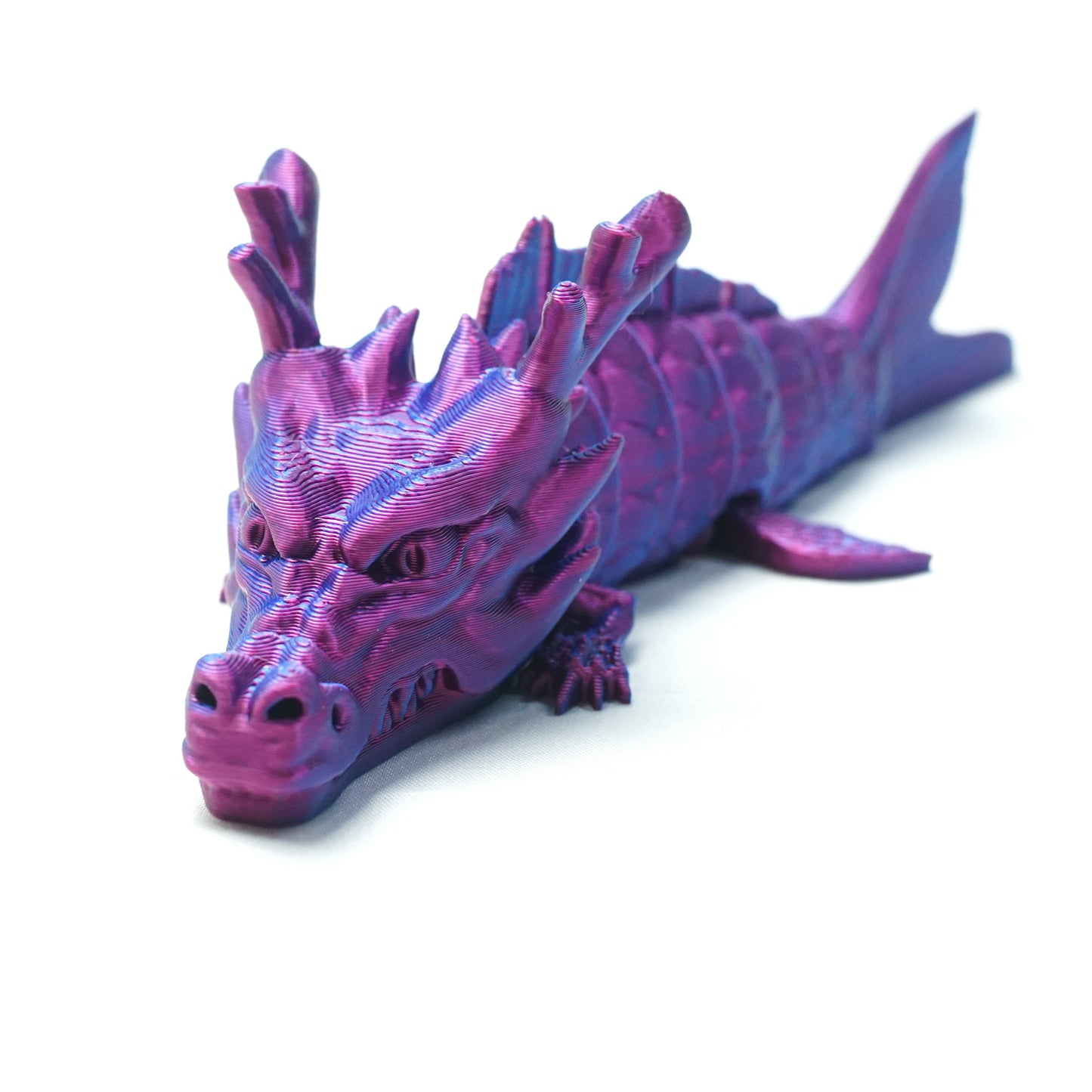 3D Printed Dragon fish Model,Flexible Animals Statue,Joint Mobility Festival Gifts,Home Office Decor,Interesting Toys for Autism/ADHD