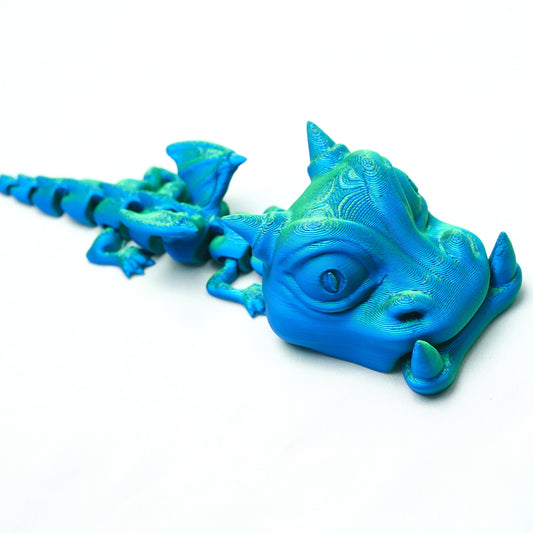 3D Printed Mobile Dragon Model,Flexible Animals Statue,Joint Mobility Festival Gifts,Home Office Decor,Interesting Toys for Autism/ADHD