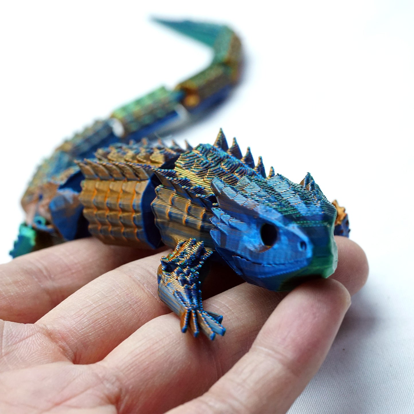 3D Printed lizard Model,Flexible Animals Statue,Joint Mobility Festival Gifts,Home Office Decor,Interesting Toys for Autism/ADHD