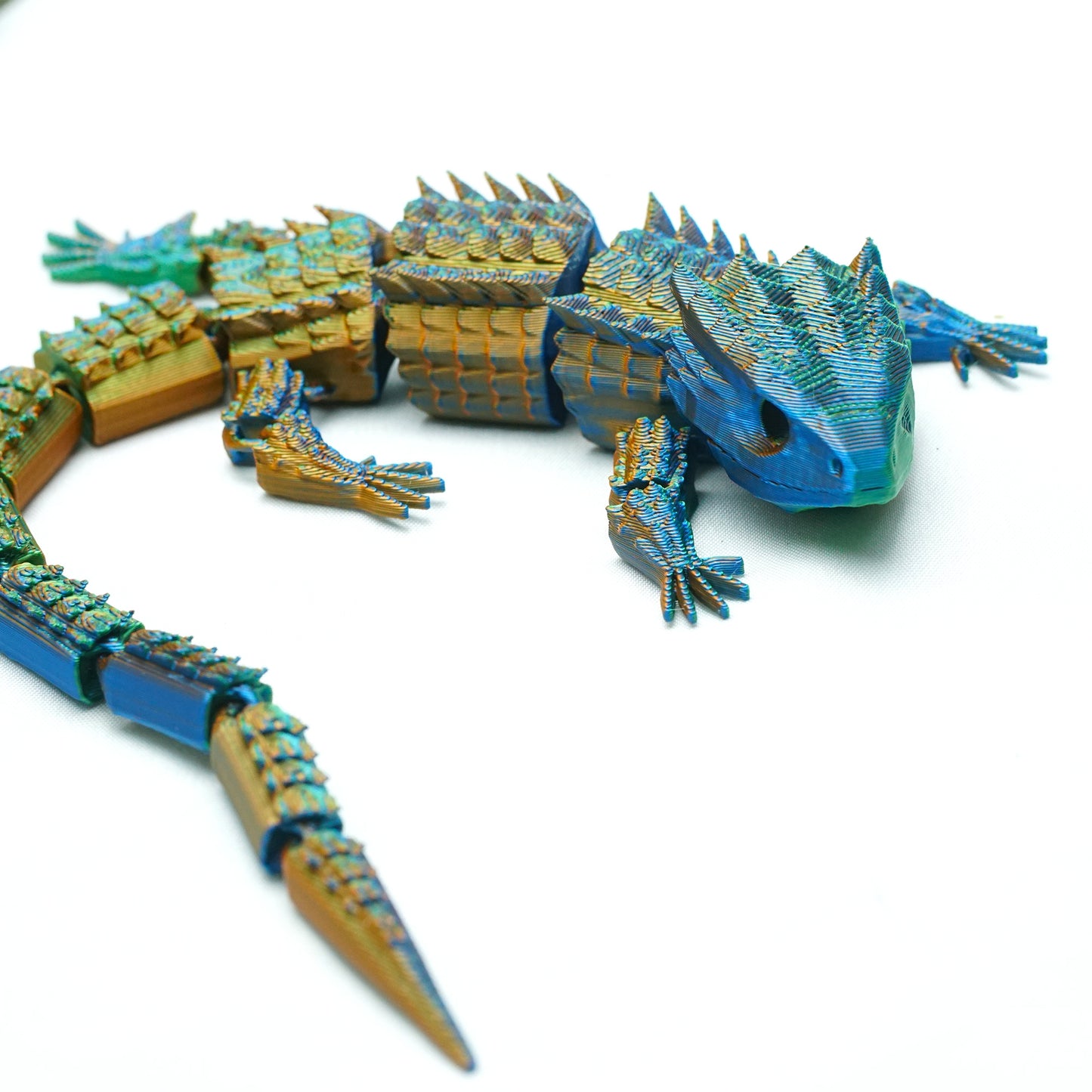 3D Printed lizard Model,Flexible Animals Statue,Joint Mobility Festival Gifts,Home Office Decor,Interesting Toys for Autism/ADHD