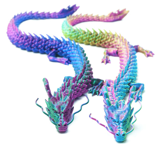 3D Printed dragon Model,Flexible Animals Statue,Joint Mobility Festival Gifts,Home Office Decor,Interesting Toys for Autism/ADHD