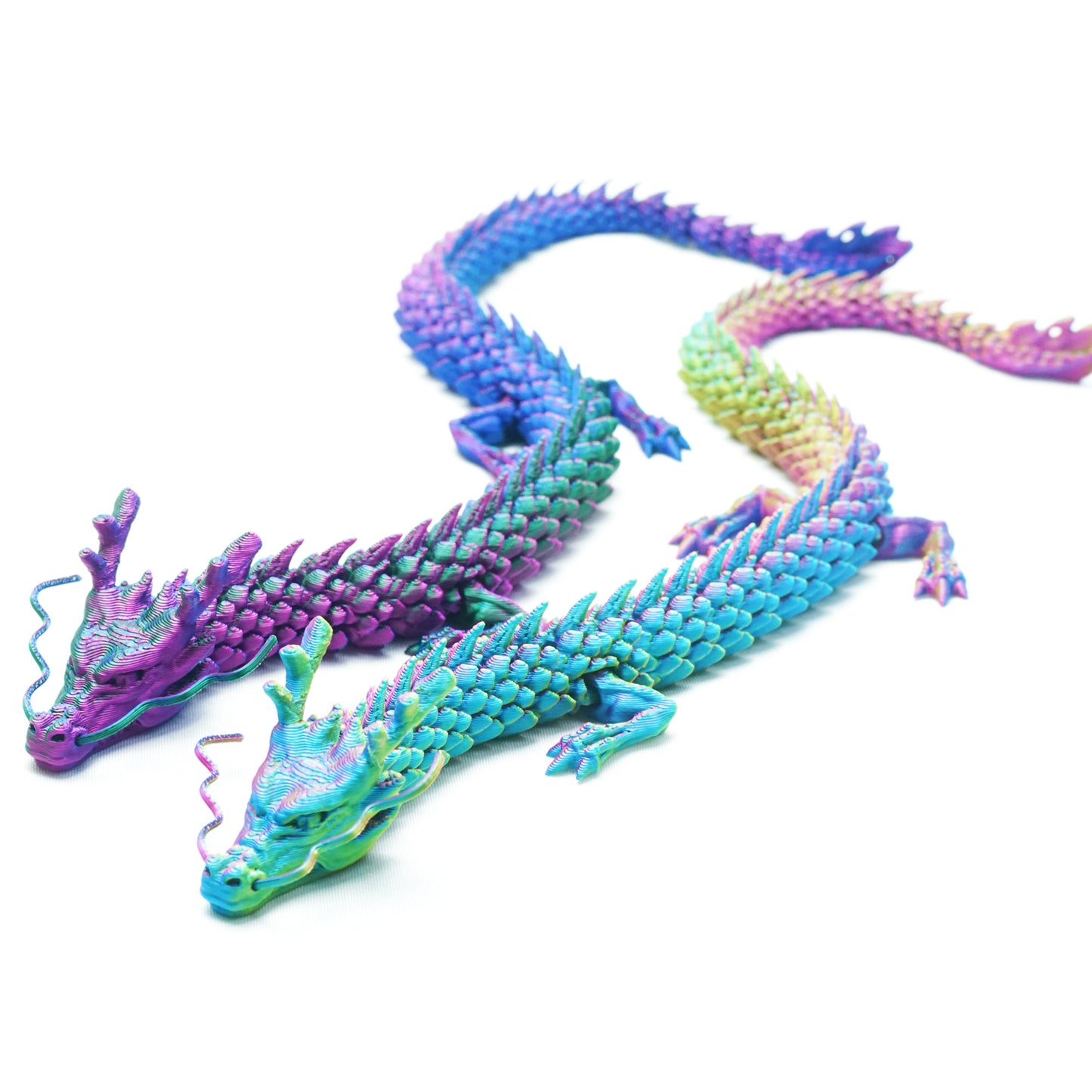 3D Printed dragon Model,Flexible Animals Statue,Joint Mobility Festival Gifts,Home Office Decor,Interesting Toys for Autism/ADHD