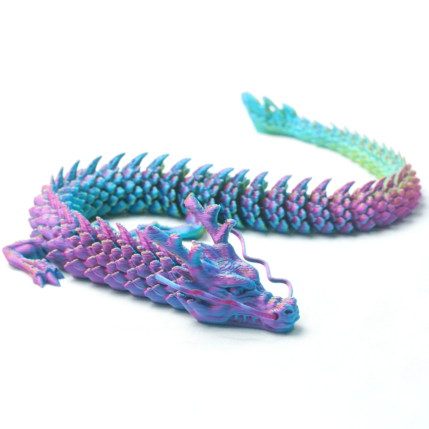 3D Printed dragon Model,Flexible dragon Statue,Joint Mobility,Home Office Decor,Interesting Toys for Autism/ADHD,Festival Gifts toco,Fidget Toys, Executive Desk Animals Toy