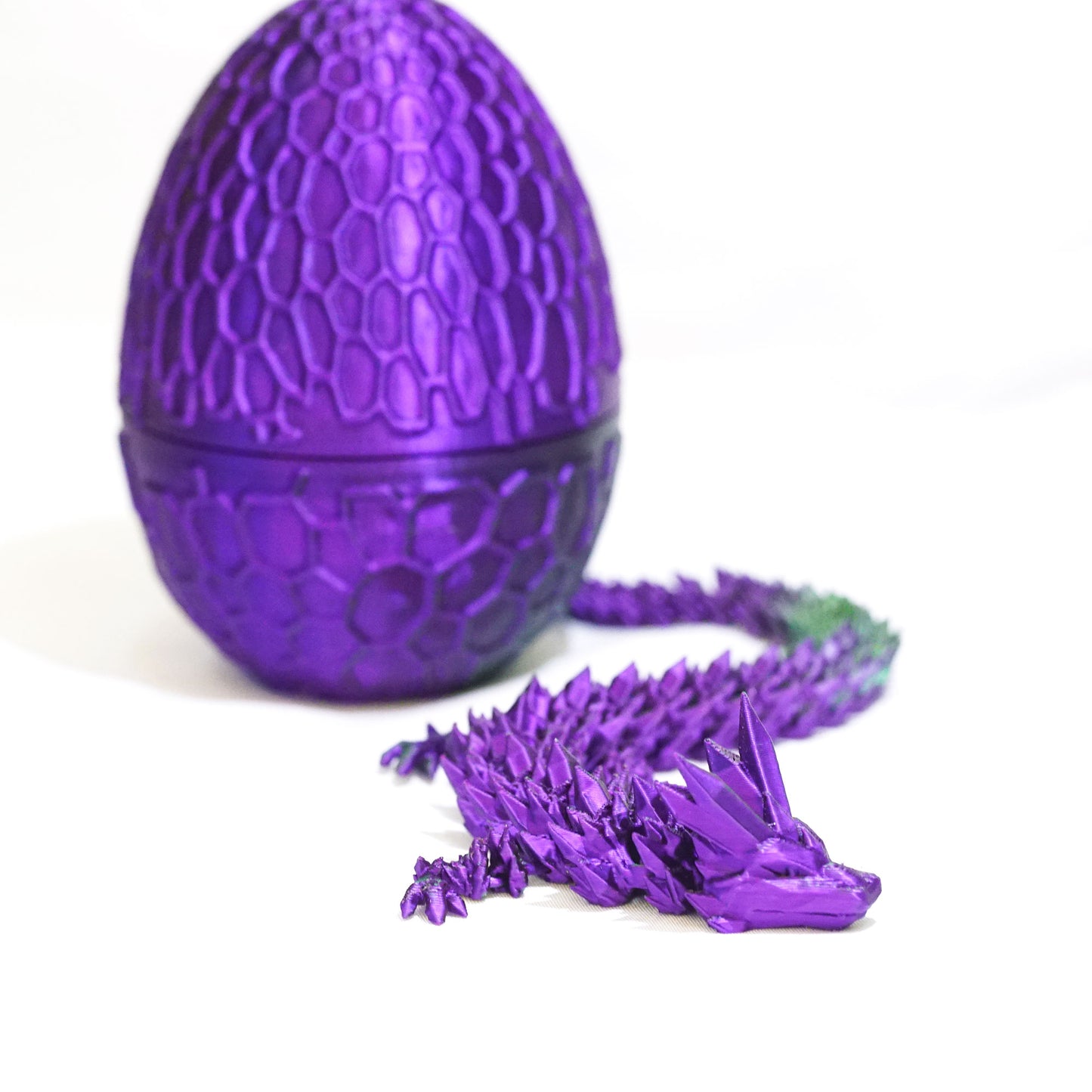 3D Printed Dragon Egg Model,Flexible Animals Statue,Joint Mobility Festival Gifts,Home Office Decor,Interesting Toys for Autism/ADHD