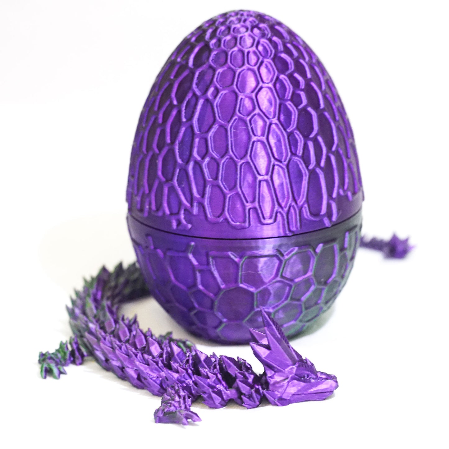 3D Printed Dragon Egg Model,Flexible Animals Statue,Joint Mobility Festival Gifts,Home Office Decor,Interesting Toys for Autism/ADHD