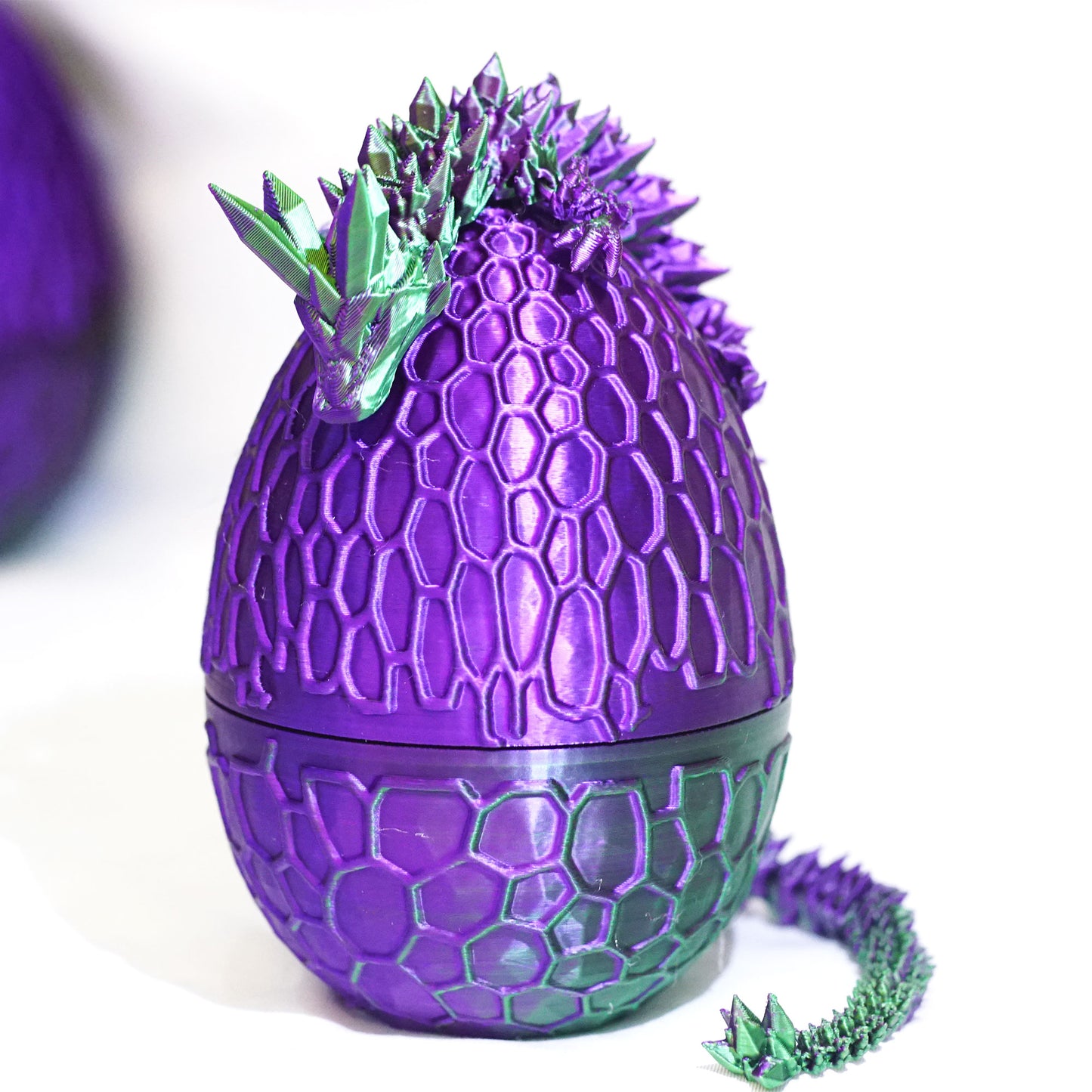 3D Printed Dragon Egg Model,Flexible Animals Statue,Joint Mobility Festival Gifts,Home Office Decor,Interesting Toys for Autism/ADHD