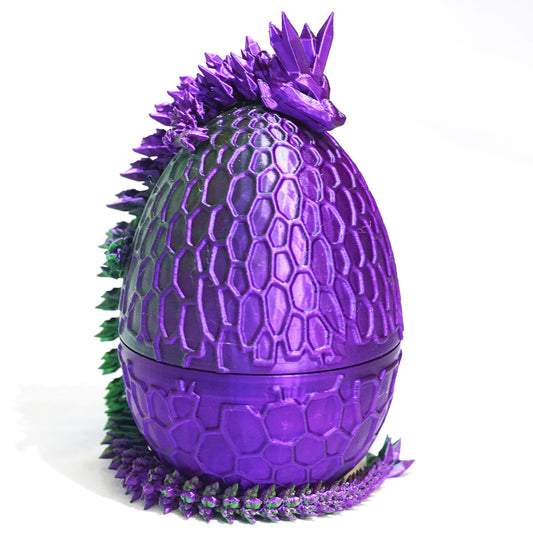 3D Printed Dragon Egg Model,Flexible Animals Statue,Joint Mobility Festival Gifts,Home Office Decor,Interesting Toys for Autism/ADHD