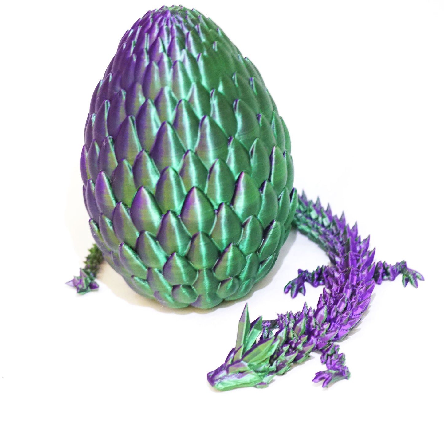 3D Printed Crystal Dragon Egg Model,Flexible Animals Statue,Joint Mobility Festival Gifts,Home Office Decor,Interesting Toys for Autism/ADHD