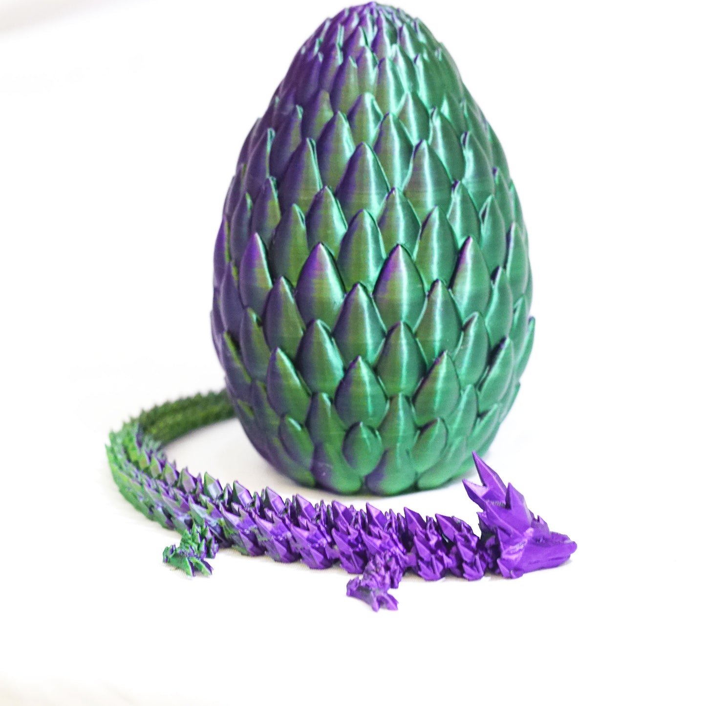 3D Printed Crystal Dragon Egg Model,Flexible Animals Statue,Joint Mobility Festival Gifts,Home Office Decor,Interesting Toys for Autism/ADHD