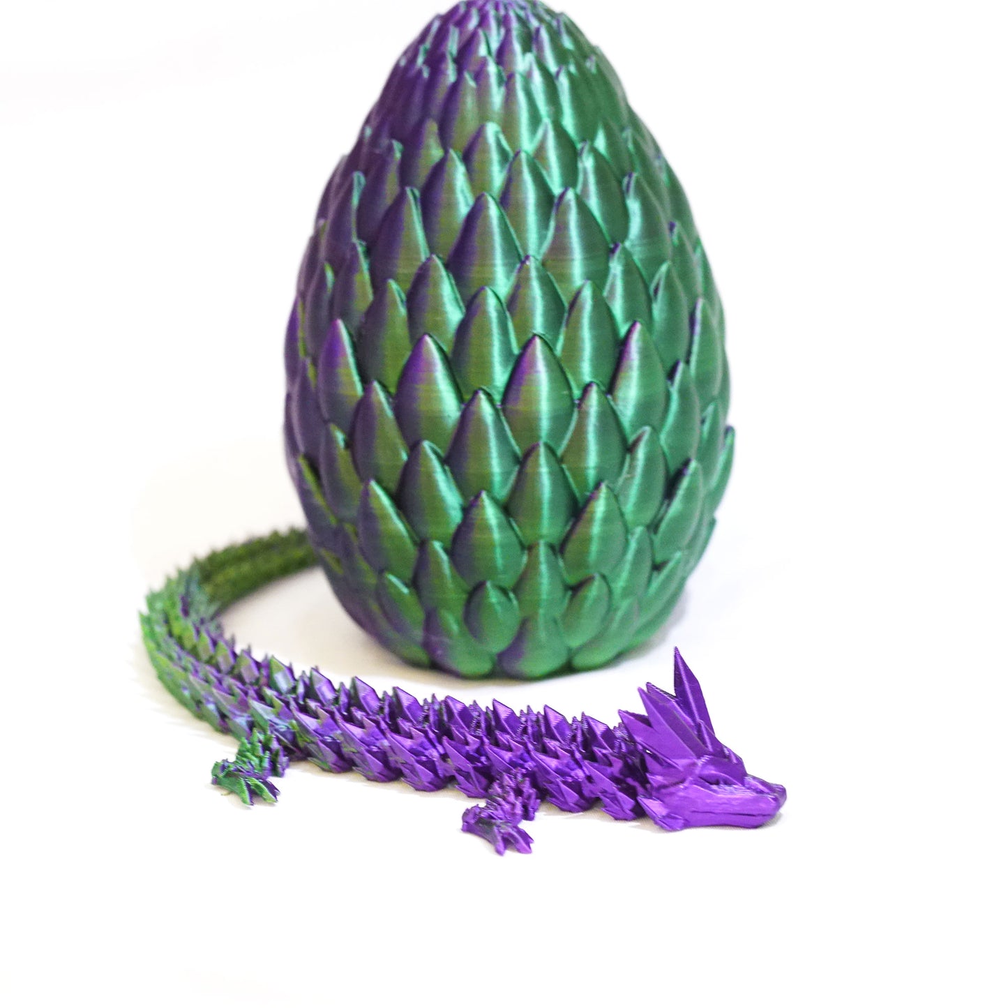 3D Printed Crystal Dragon Egg Model,Flexible Animals Statue,Joint Mobility Festival Gifts,Home Office Decor,Interesting Toys for Autism/ADHD