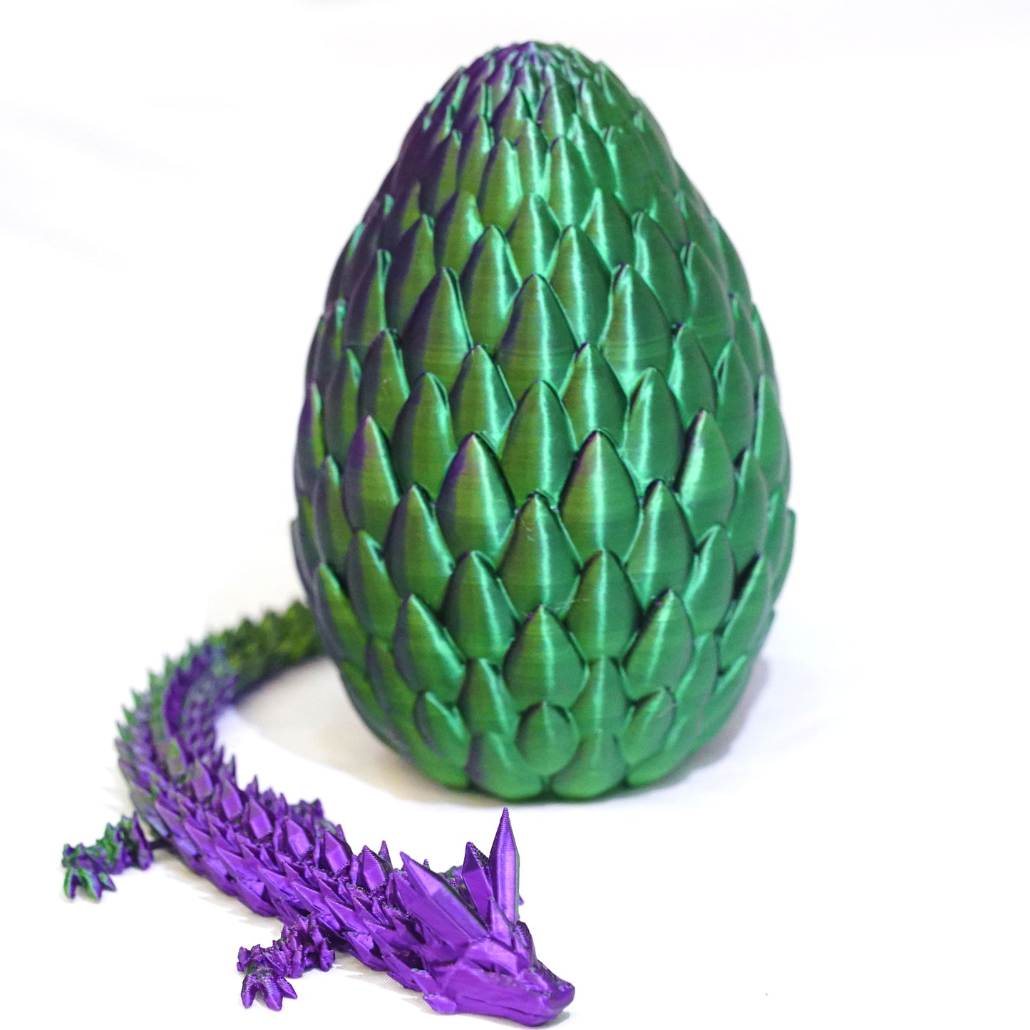 3D Printed Crystal Dragon Egg Model,Flexible Animals Statue,Joint Mobility Festival Gifts,Home Office Decor,Interesting Toys for Autism/ADHD