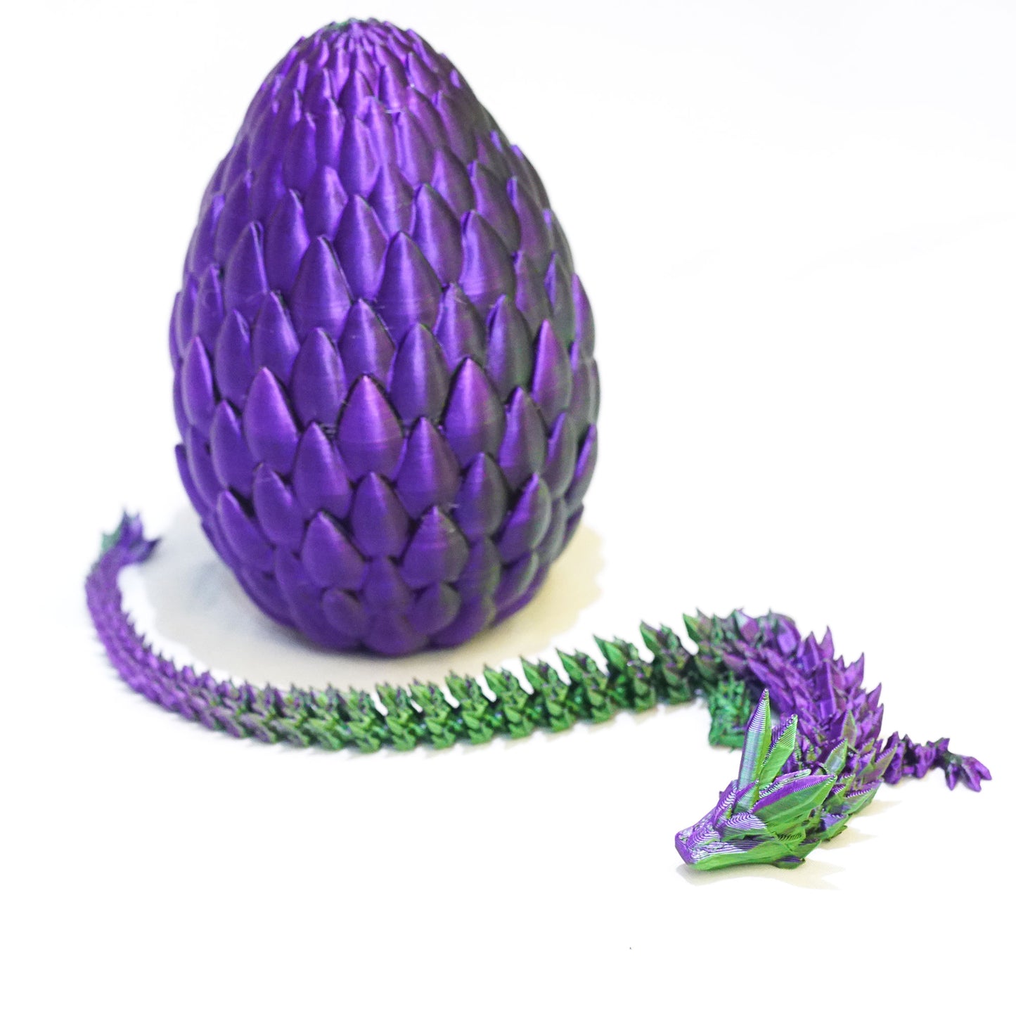 3D Printed Crystal Dragon Egg Model,Flexible Animals Statue,Joint Mobility Festival Gifts,Home Office Decor,Interesting Toys for Autism/ADHD