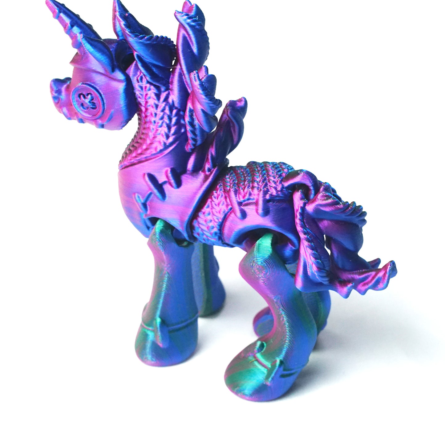 3D Printed unicorn Model,Flexible Animals Statue,Joint Mobility Festival Gifts,Home Office Decor,Interesting Toys for Autism/ADHD