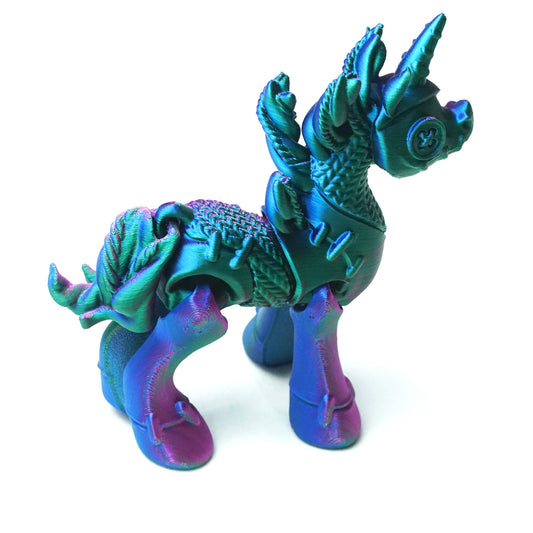 3D Printed unicorn Model,Flexible Animals Statue,Joint Mobility Festival Gifts,Home Office Decor,Interesting Toys for Autism/ADHD