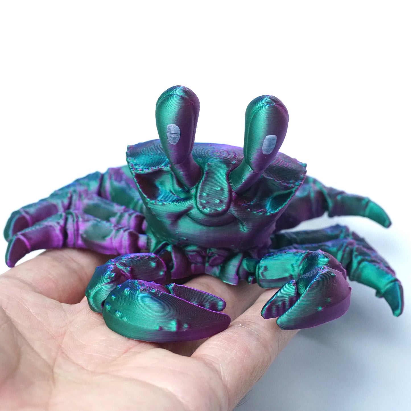 3D Printed Crab Model,Flexible Animals Statue,Joint Mobility Festival Gifts,Home Office Decor,Interesting Toys for Autism/ADHD