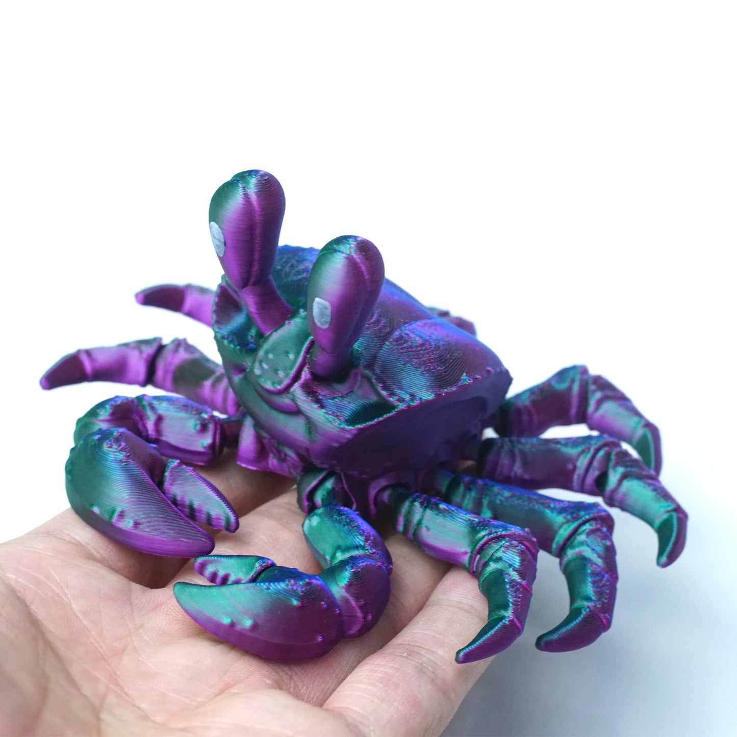 3D Printed Crab Model,Flexible Animals Statue,Joint Mobility Festival Gifts,Home Office Decor,Interesting Toys for Autism/ADHD