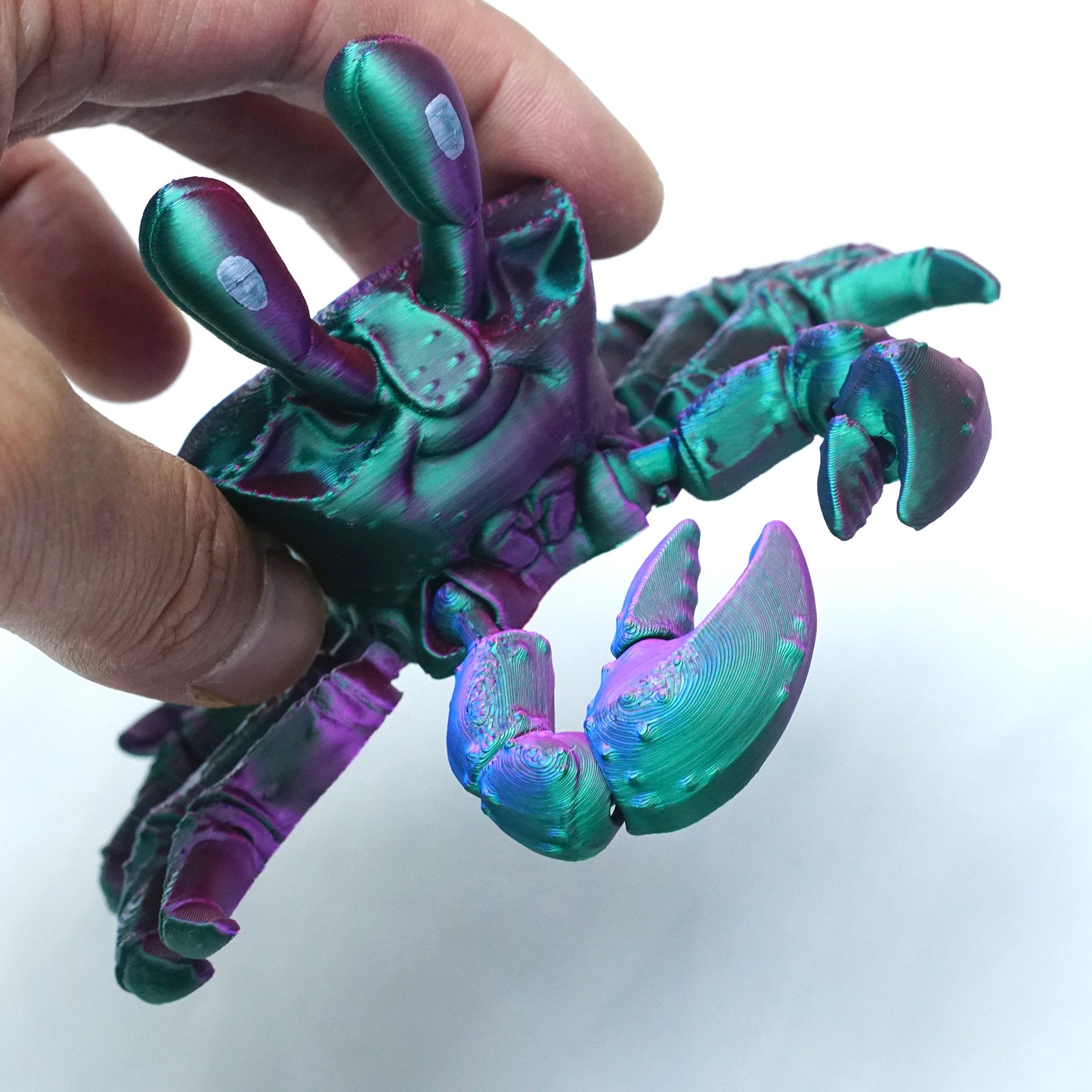 3D Printed Crab Model,Flexible Animals Statue,Joint Mobility Festival Gifts,Home Office Decor,Interesting Toys for Autism/ADHD