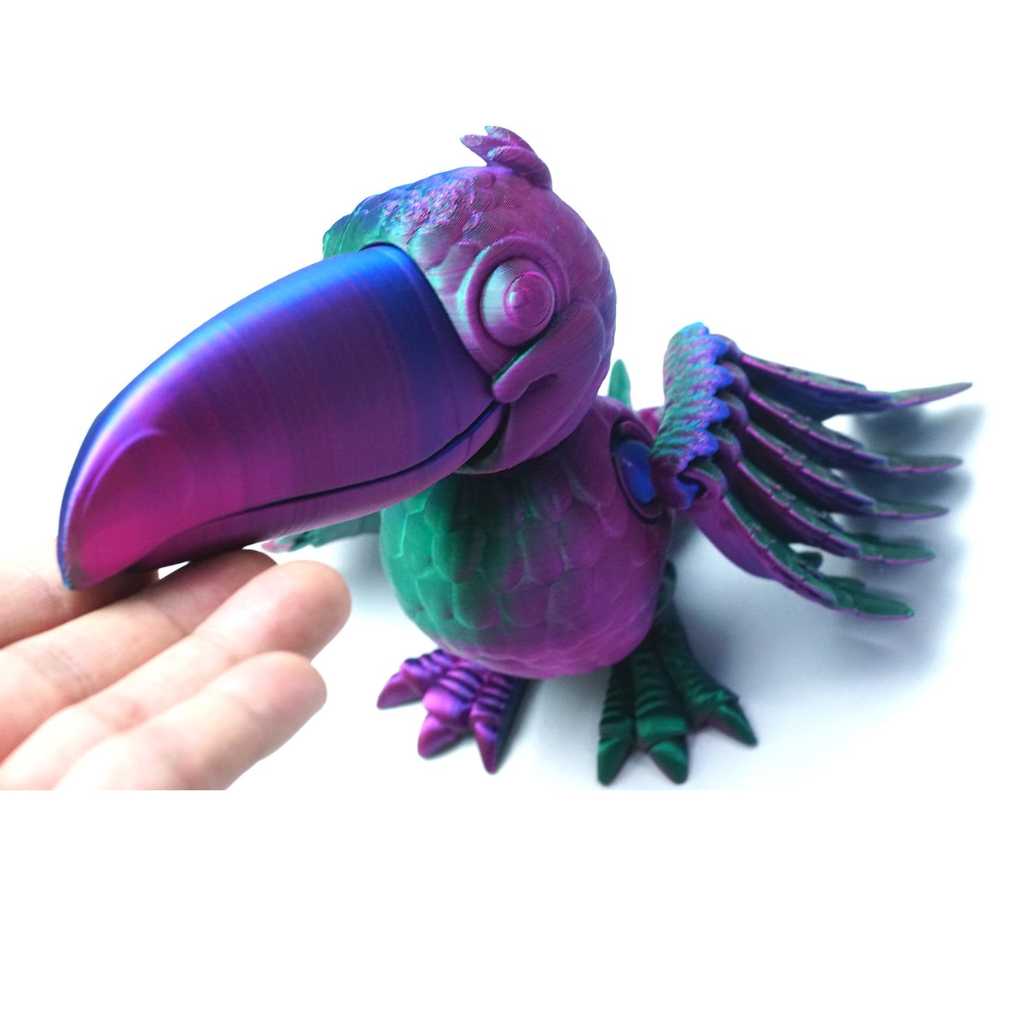 3D Printed bird Model,Flexible Animals Statue,Joint Mobility Festival Gifts,Home Office Decor,Interesting Toys for Autism/ADHD