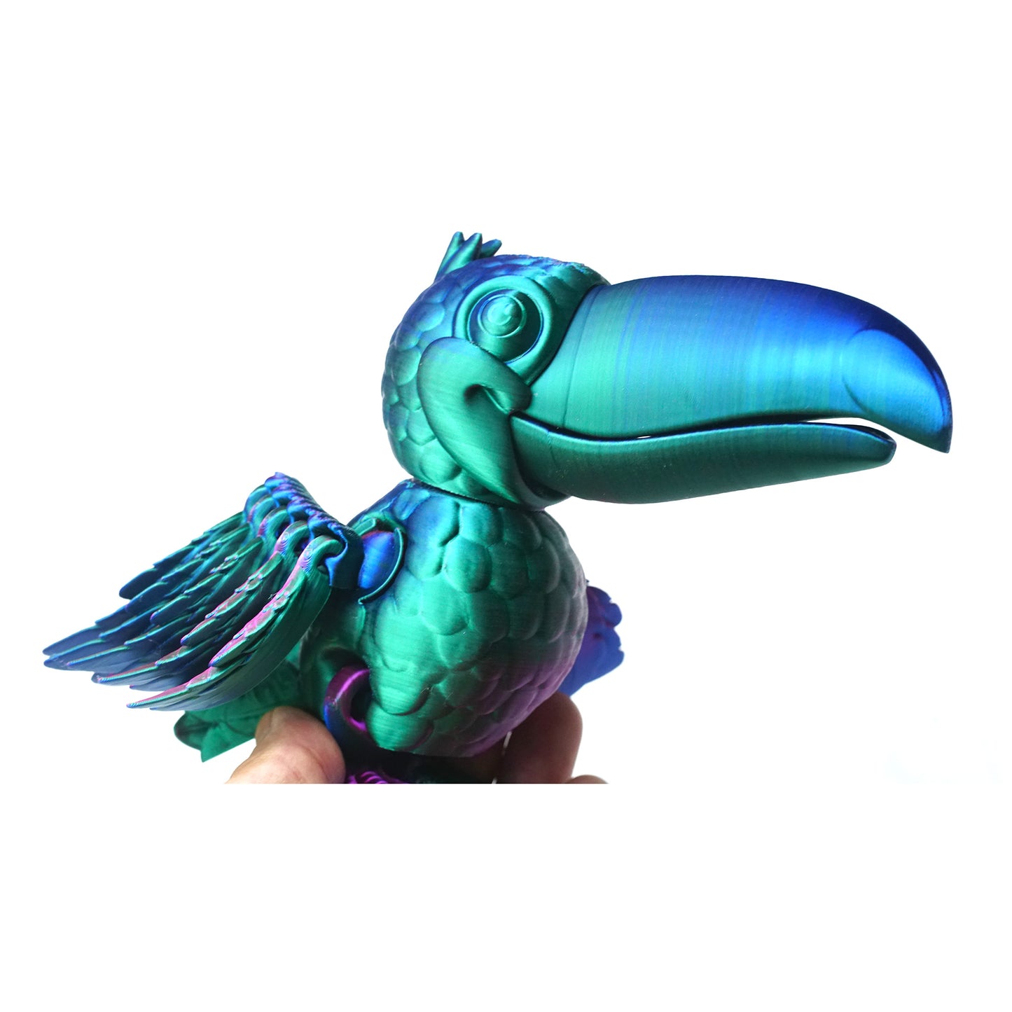 3D Printed bird Model,Flexible Animals Statue,Joint Mobility Festival Gifts,Home Office Decor,Interesting Toys for Autism/ADHD