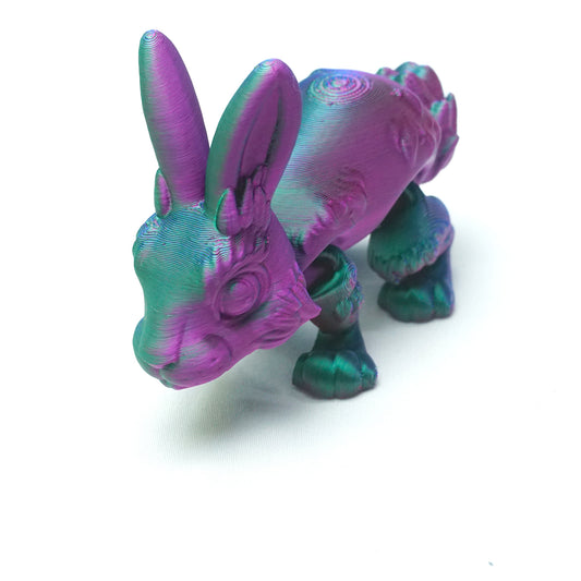 3D Printed rabbit Model,Flexible Animals Statue,Joint Mobility Festival Gifts,Home Office Decor,Interesting Toys for Autism/ADHD