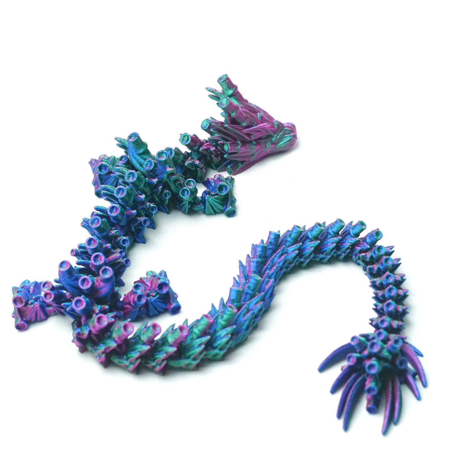 3D Printed Zhujie Dragon Model,Flexible Animals Statue,Joint Mobility Festival Gifts,Home Office Decor,Interesting Toys for Autism/ADHD