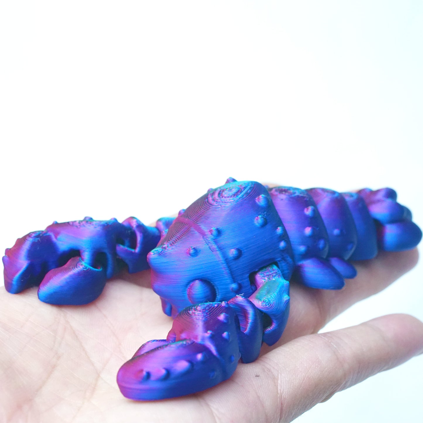 3D Printed Crayfish Model,Flexible Animals Statue,Joint Mobility Festival Gifts,Home Office Decor,Interesting Toys for Autism/ADHD