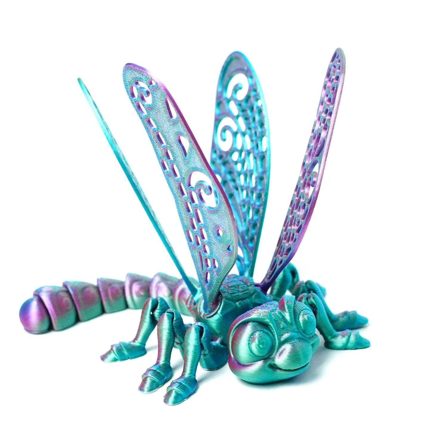 3D Printed dragonfly Model,Flexible Animals Statue,Joint Mobility Festival Gifts,Home Office Decor,Interesting Toys for Autism/ADHD