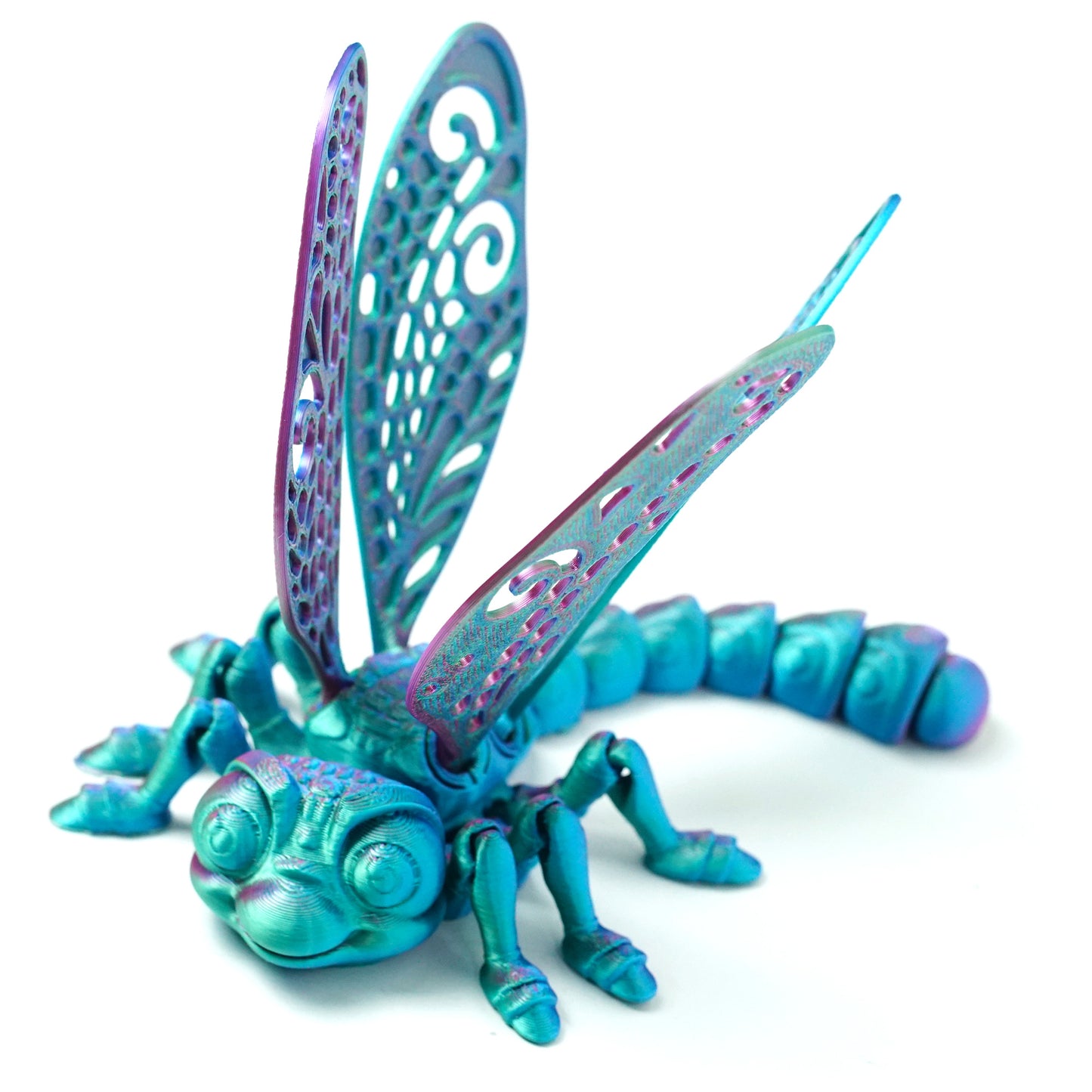 3D Printed dragonfly Model,Flexible Animals Statue,Joint Mobility Festival Gifts,Home Office Decor,Interesting Toys for Autism/ADHD