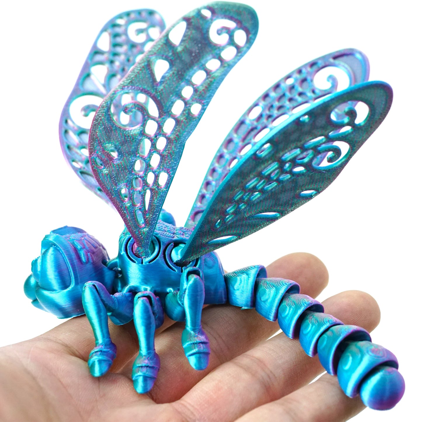 3D Printed dragonfly Model,Flexible Animals Statue,Joint Mobility Festival Gifts,Home Office Decor,Interesting Toys for Autism/ADHD