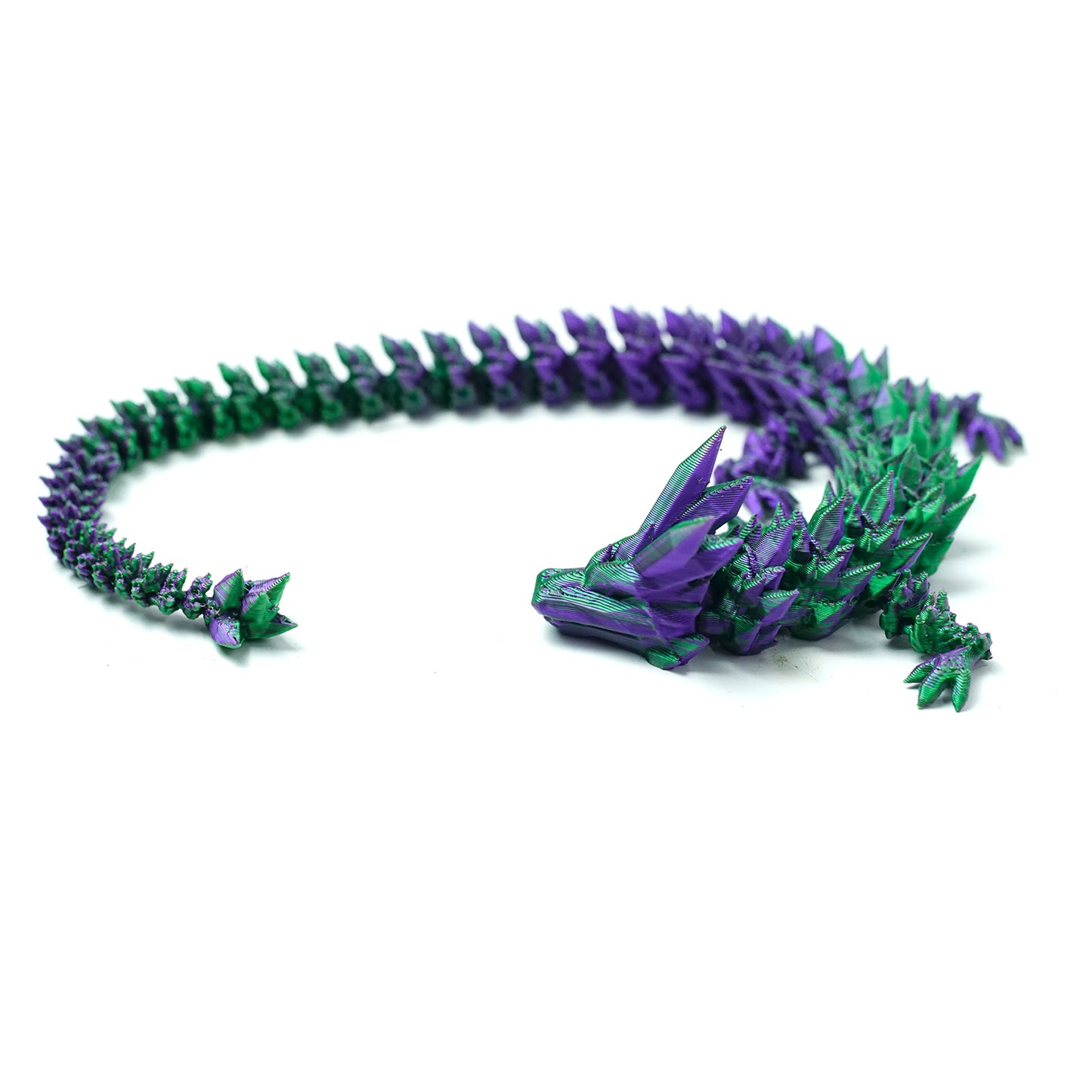 3D Printed Little Crystal Purple Model,Flexible Animals Statue,Joint Mobility Festival Gifts,Home Office Decor,Interesting Toys for Autism/ADHD